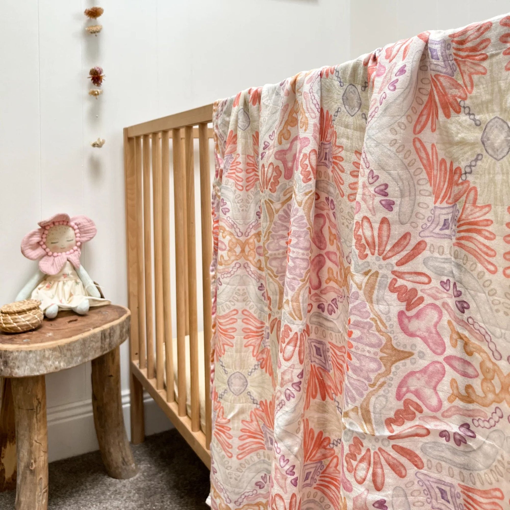 Coral Bamboo Baby Wrap