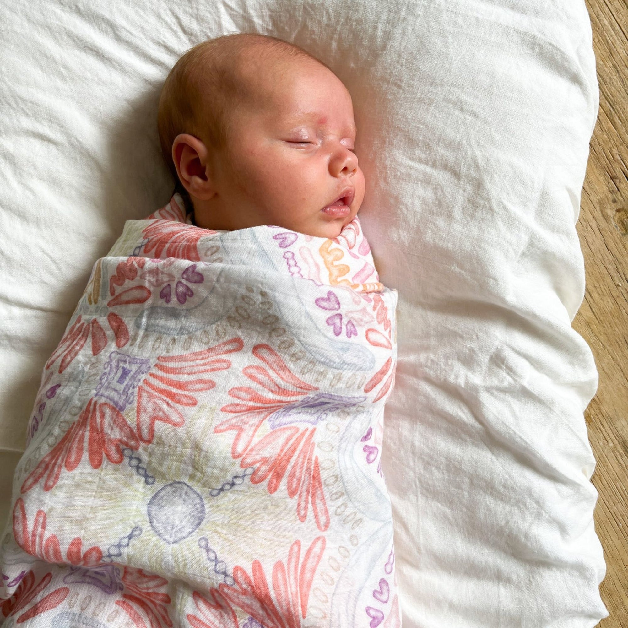 Coral Bamboo Baby Wrap