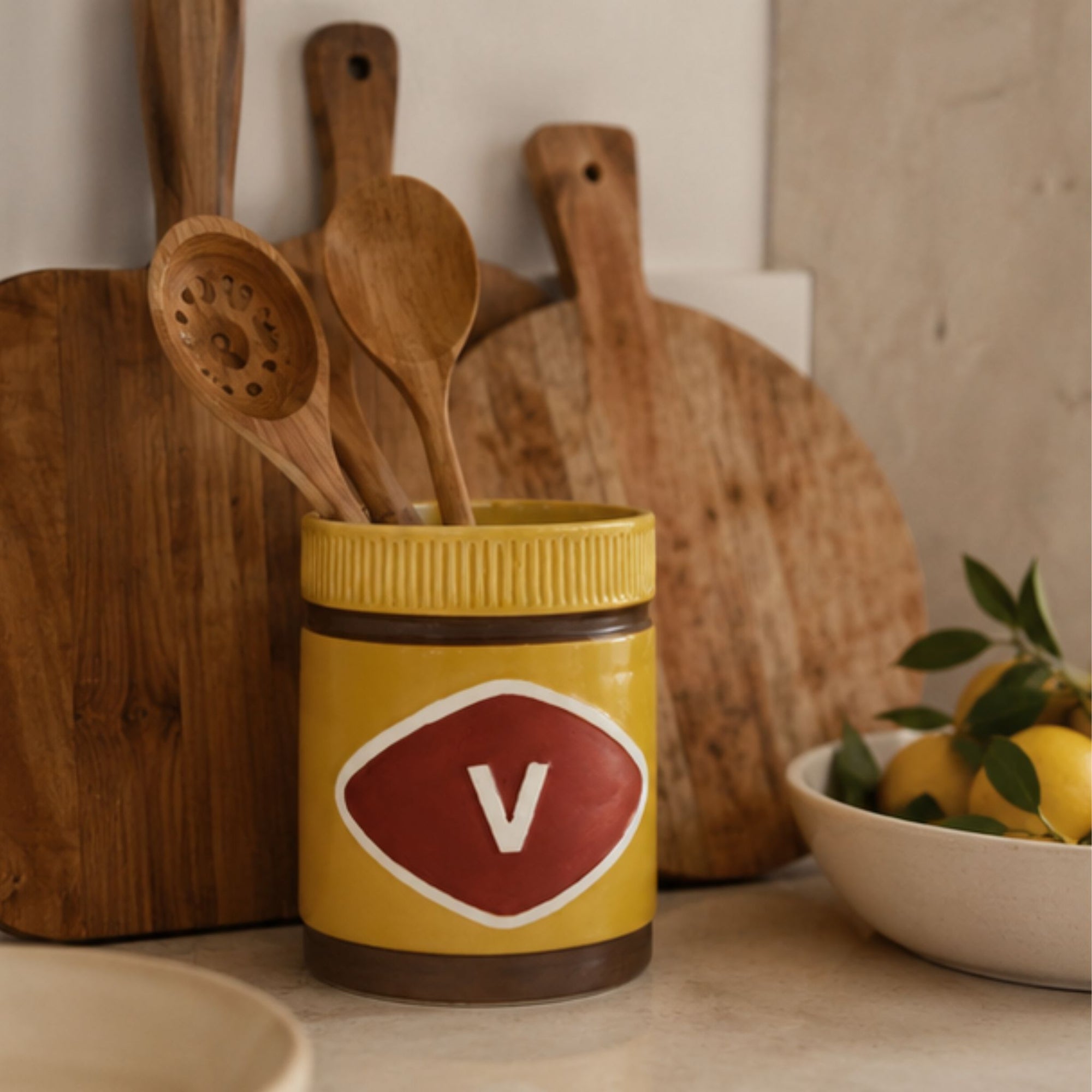 Mitey Ceramic Utensil Holder