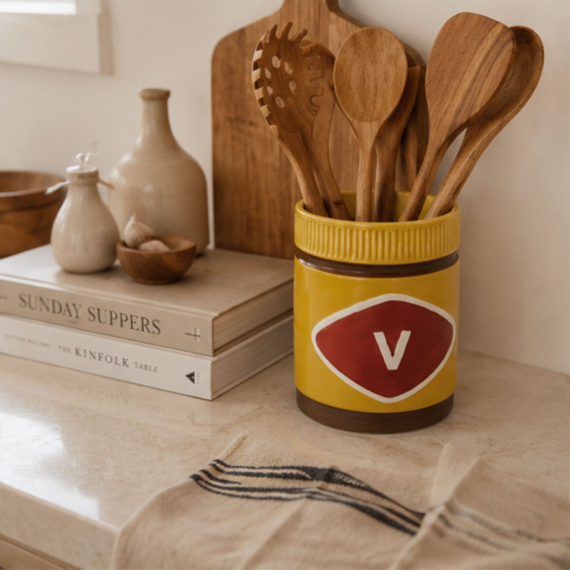 Mitey Ceramic Utensil Holder