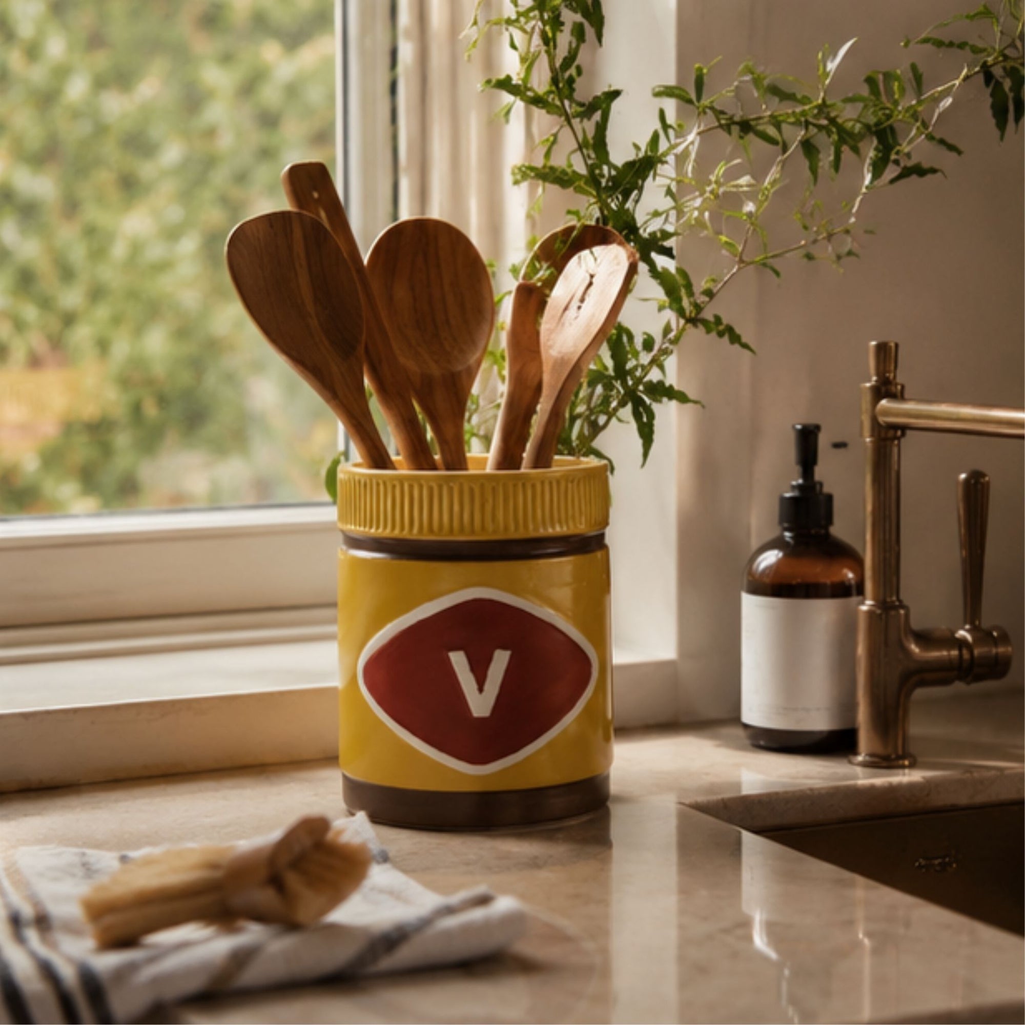Mitey Ceramic Utensil Holder