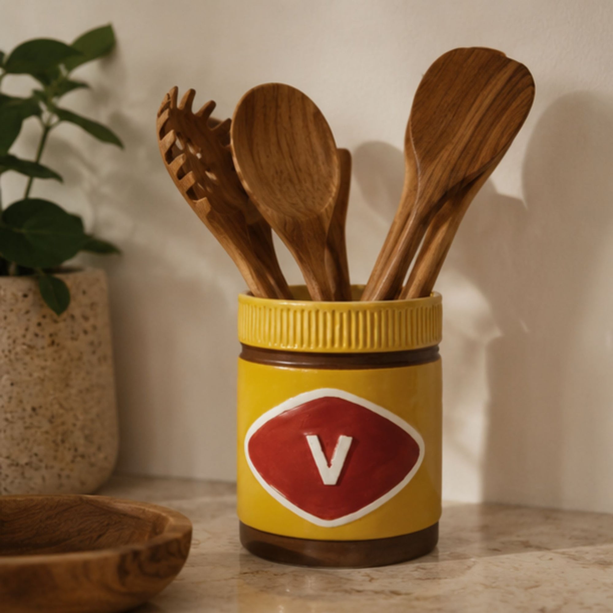 Mitey Ceramic Utensil Holder