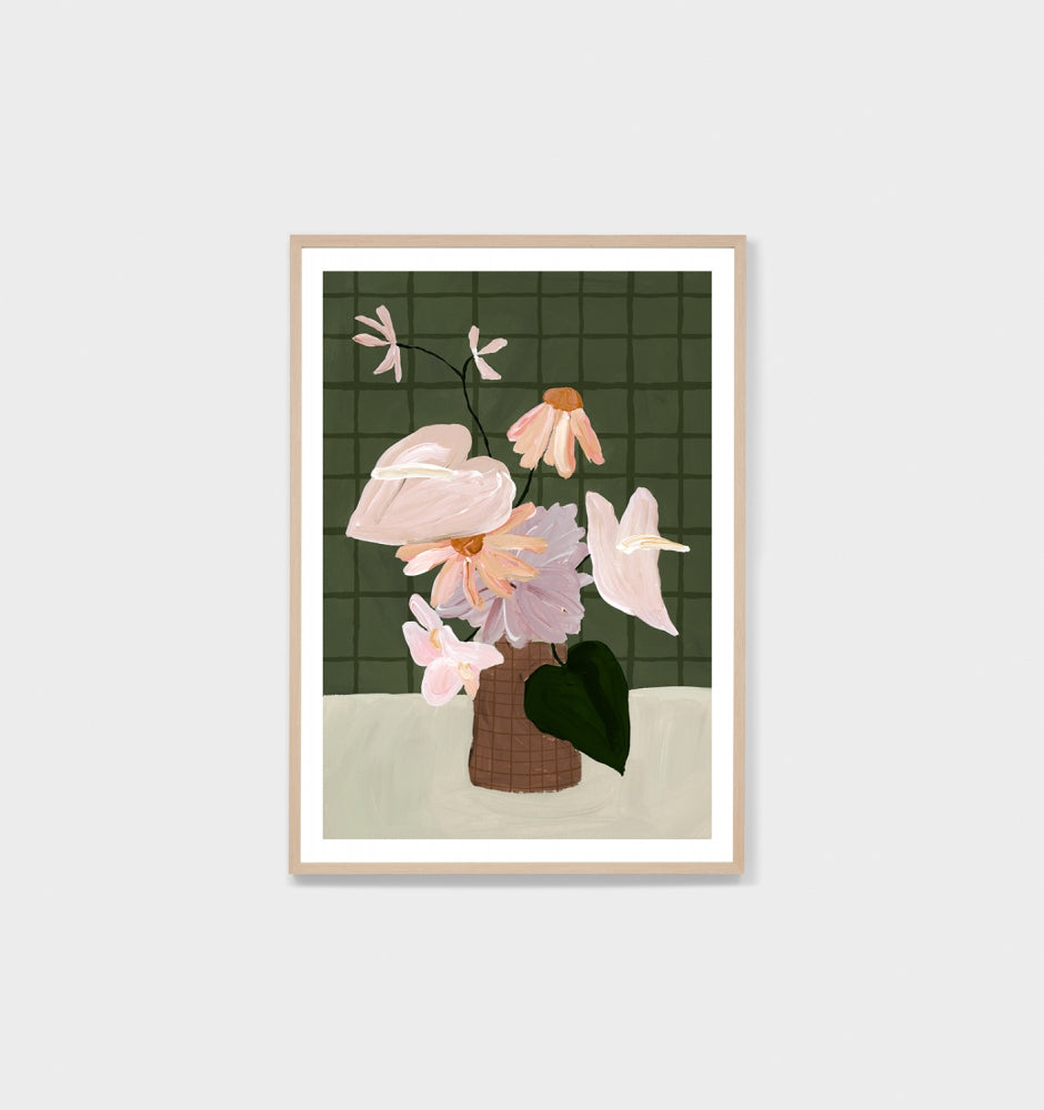 Modern Posy Dark 2 Print
