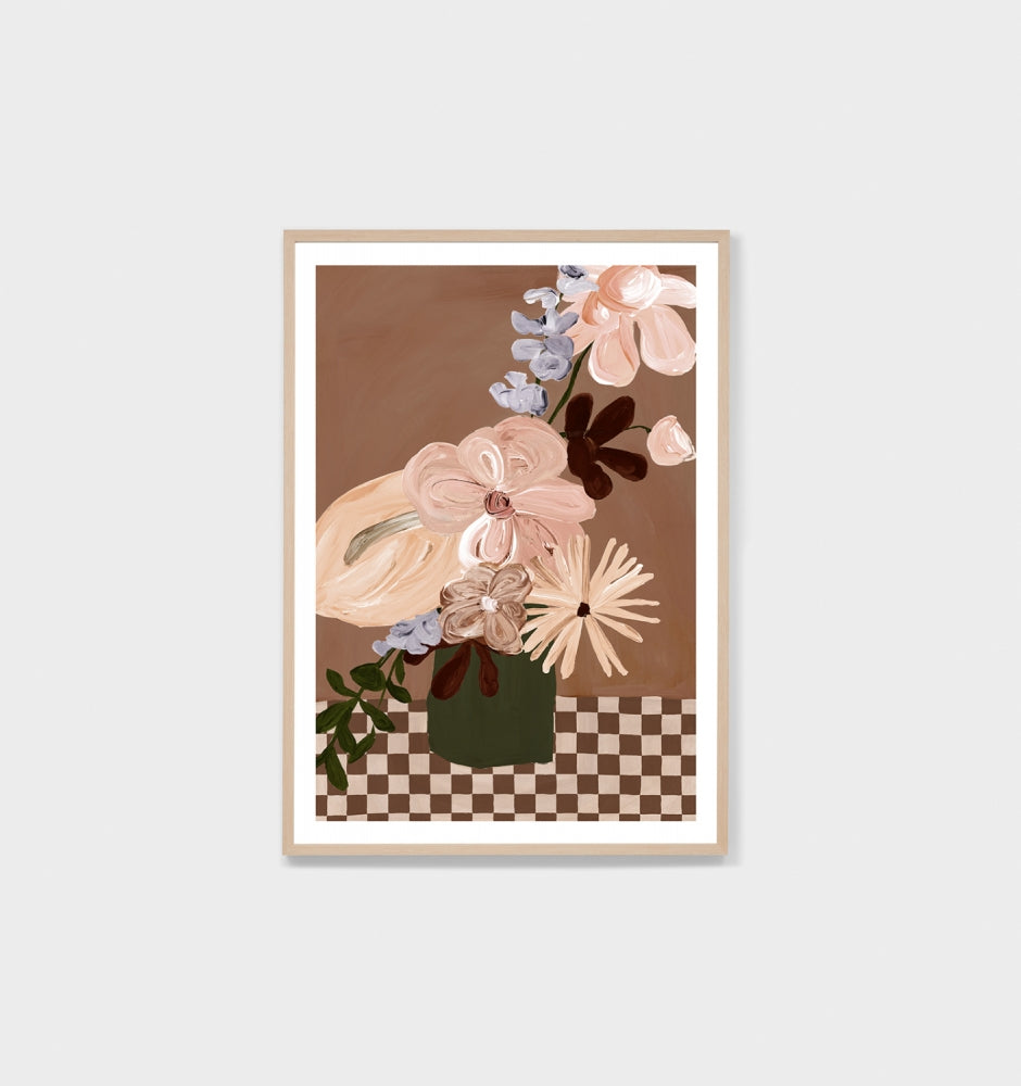 Modern Posy Dark 3 Print