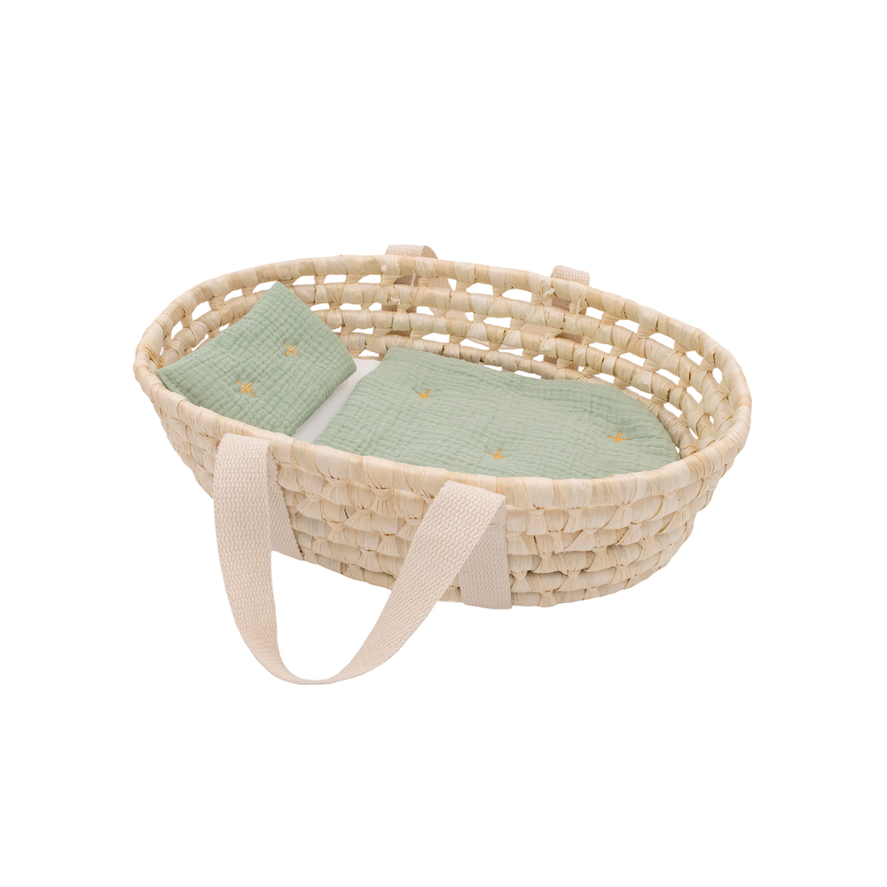 Woven Doll Moses Basket