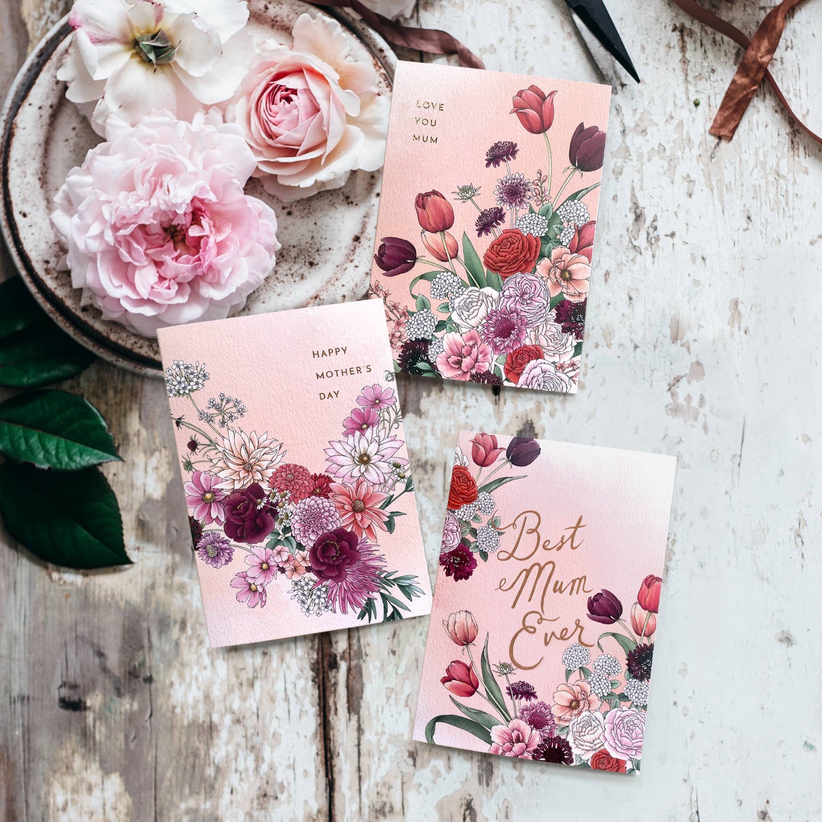 Greeting Card Tulips Best Mum Ever