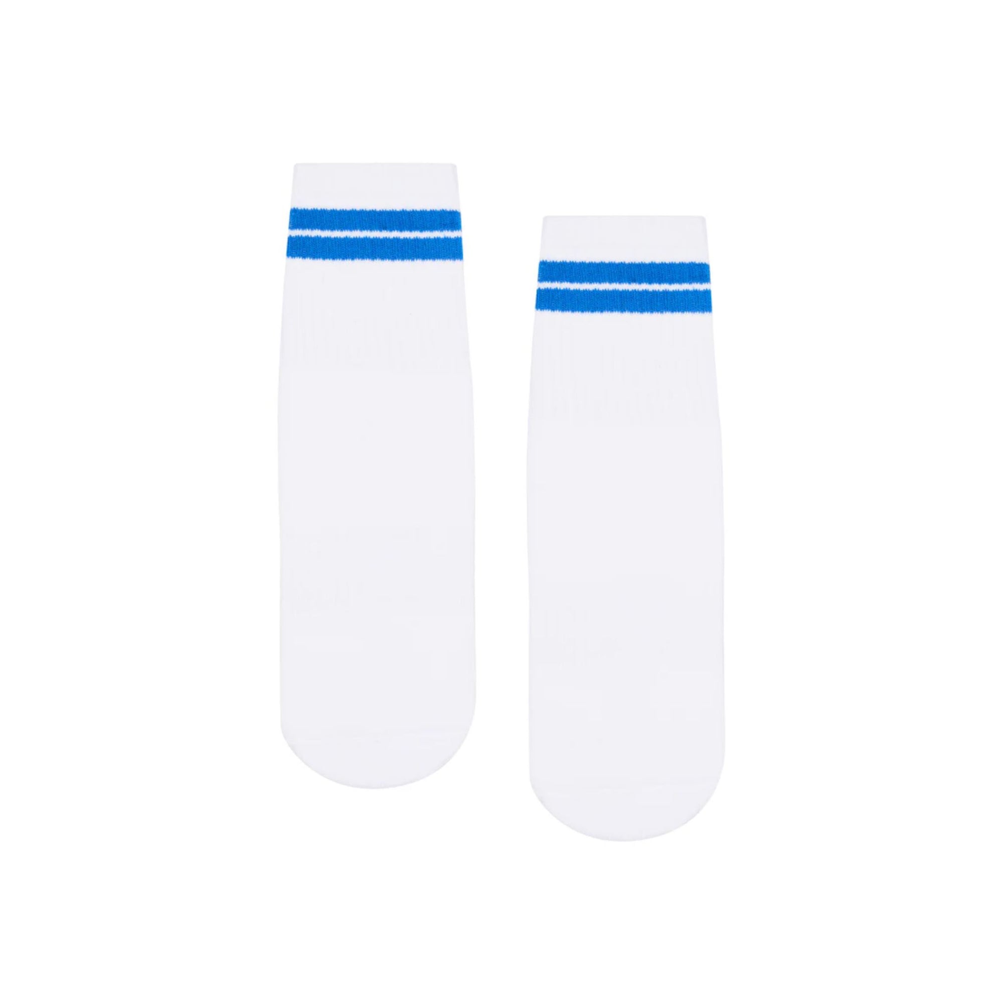 Cobalt Stripe Crew Non Slip Grip Socks