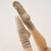 Latte Scrunch Non Slip Grip Socks