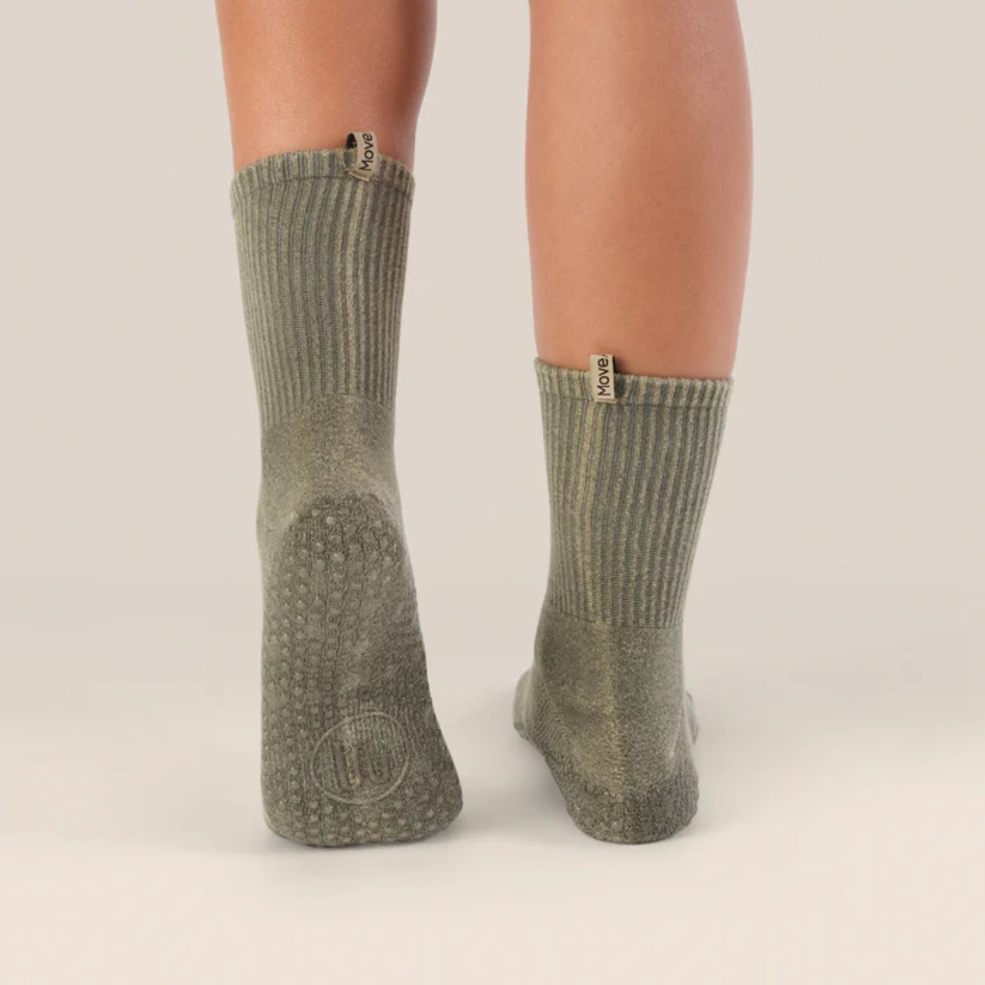 Crew Grip Socks Khaki Vintage Rib