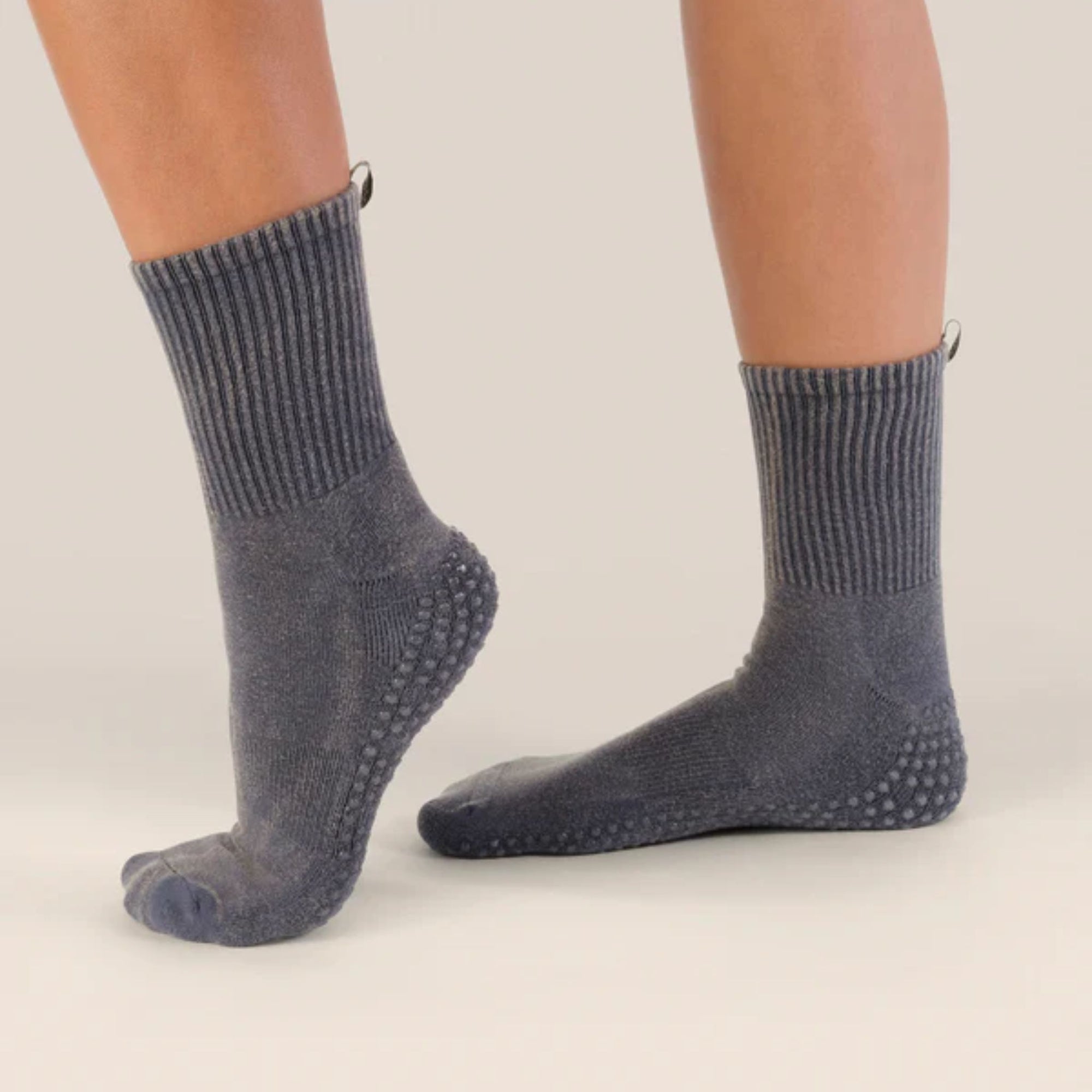 Crew Grip Socks Navy Vintage Rib