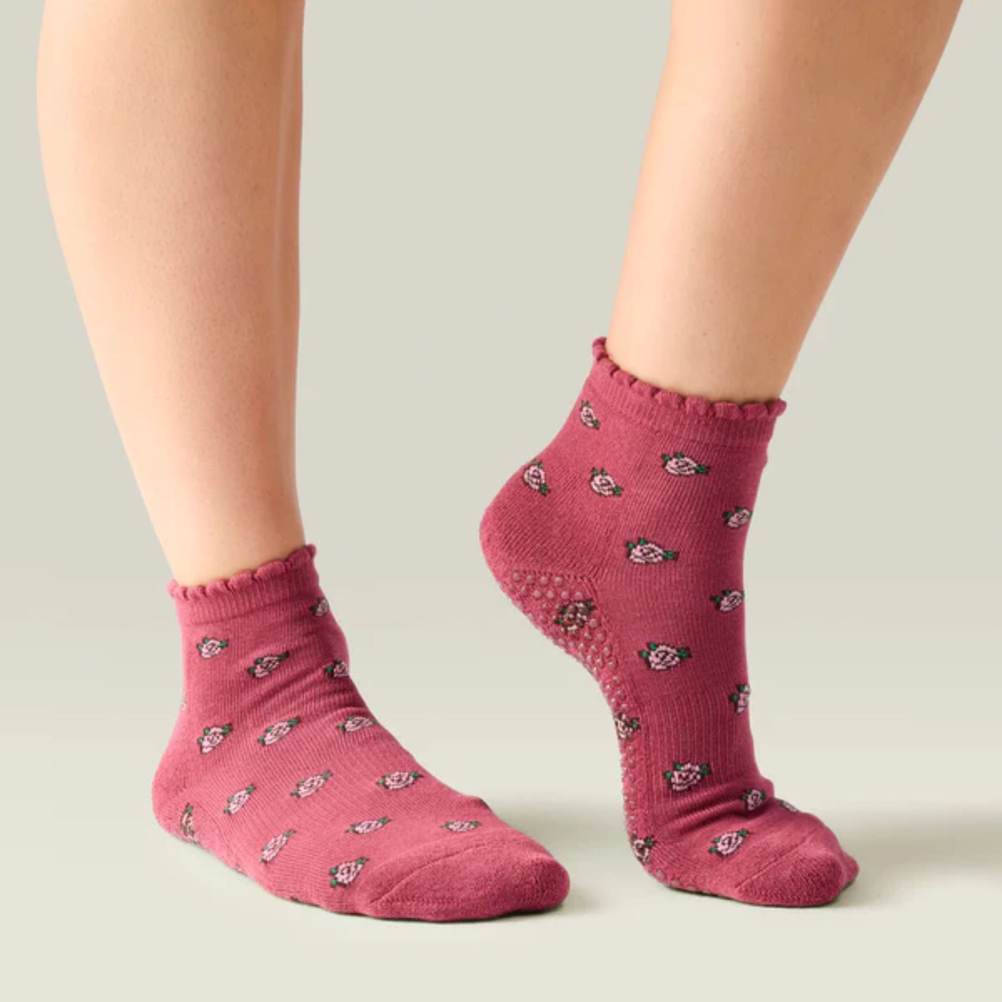 Crew Grip Socks Wild Rose Quarter
