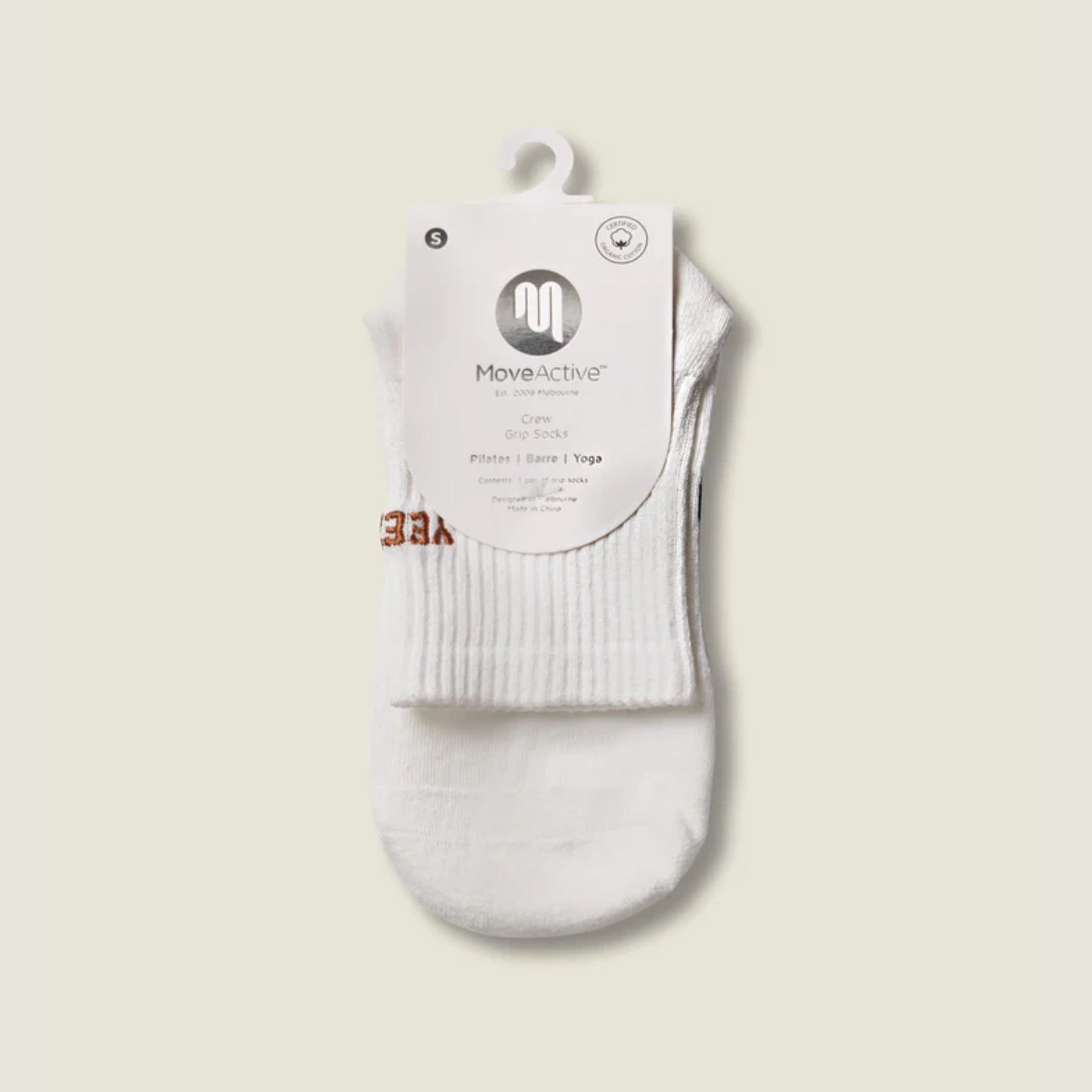 Crew Grip Socks Yeehaw Ivory