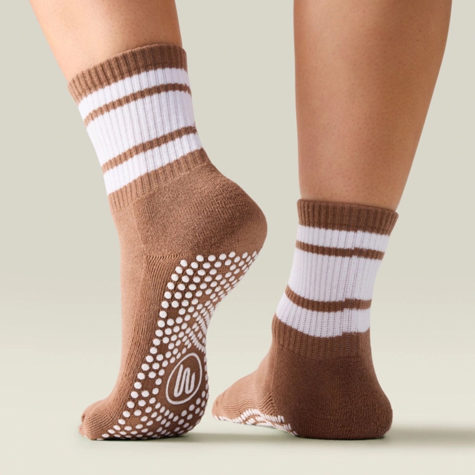 Crew Grip Socks Sporty Stripe Tan