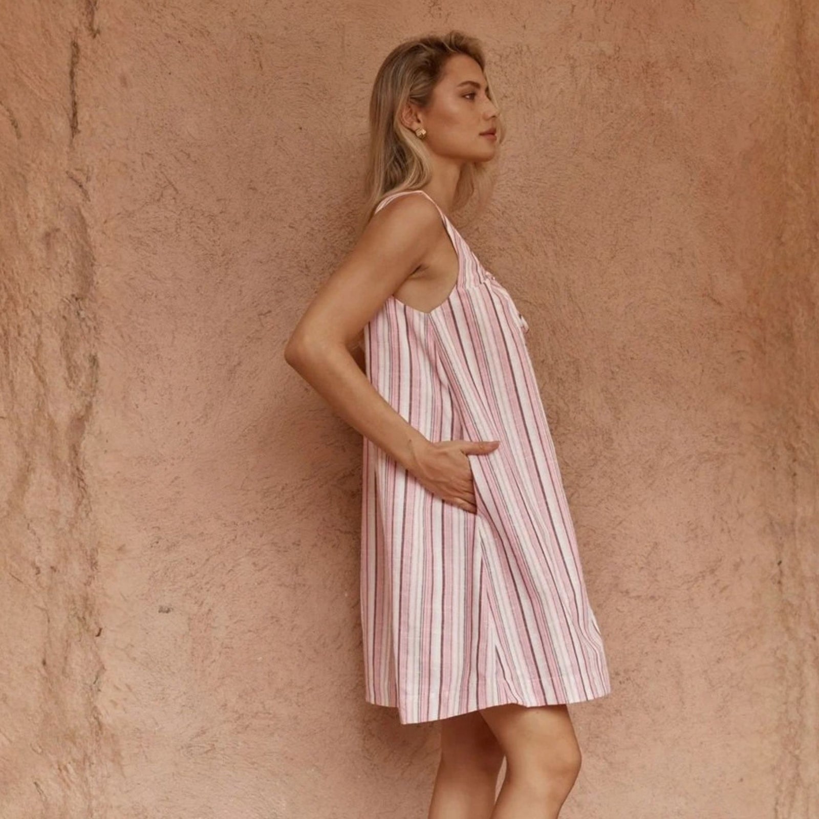 Nikolai Multi Stripe Mini Dress
