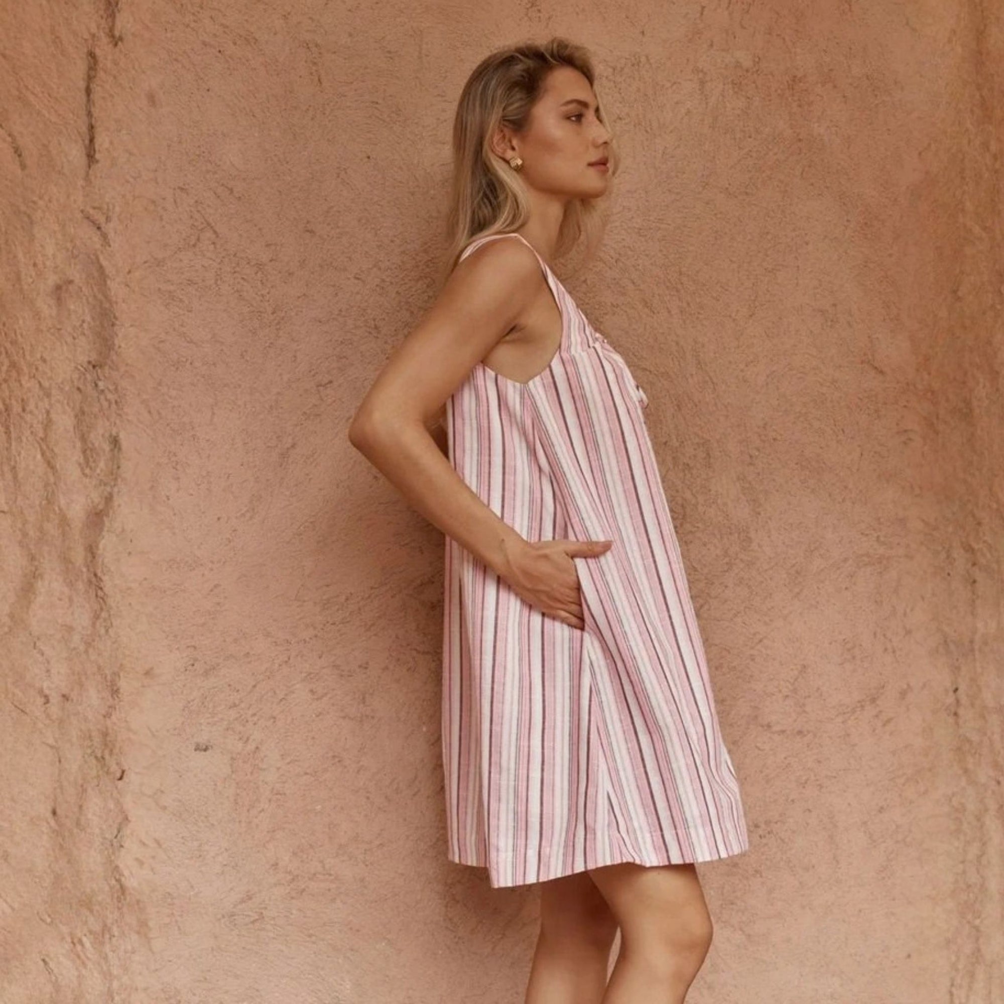 Nikolai Multi Stripe Mini Dress
