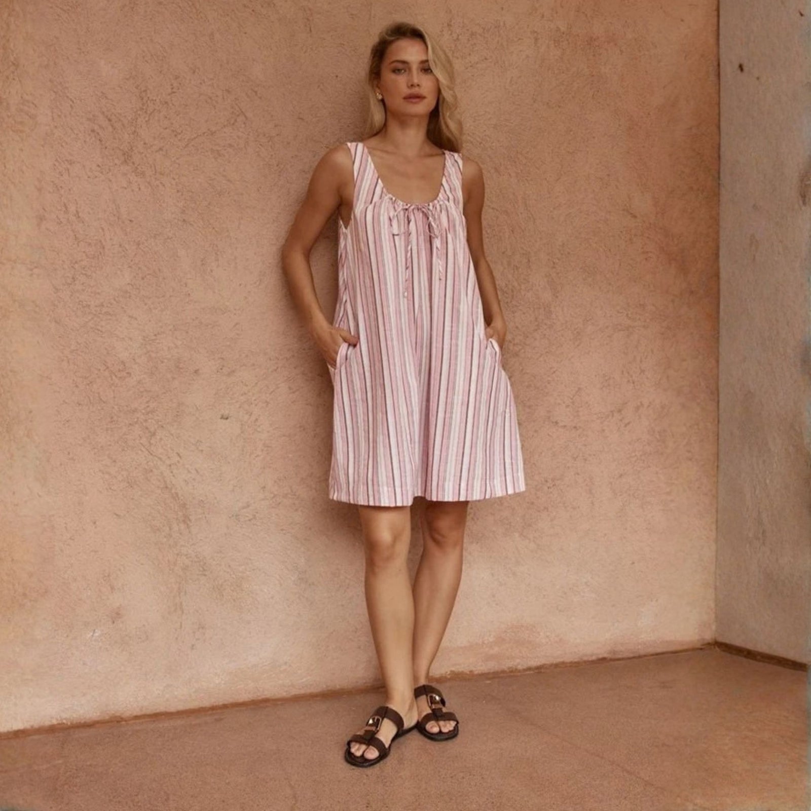 Nikolai Multi Stripe Mini Dress