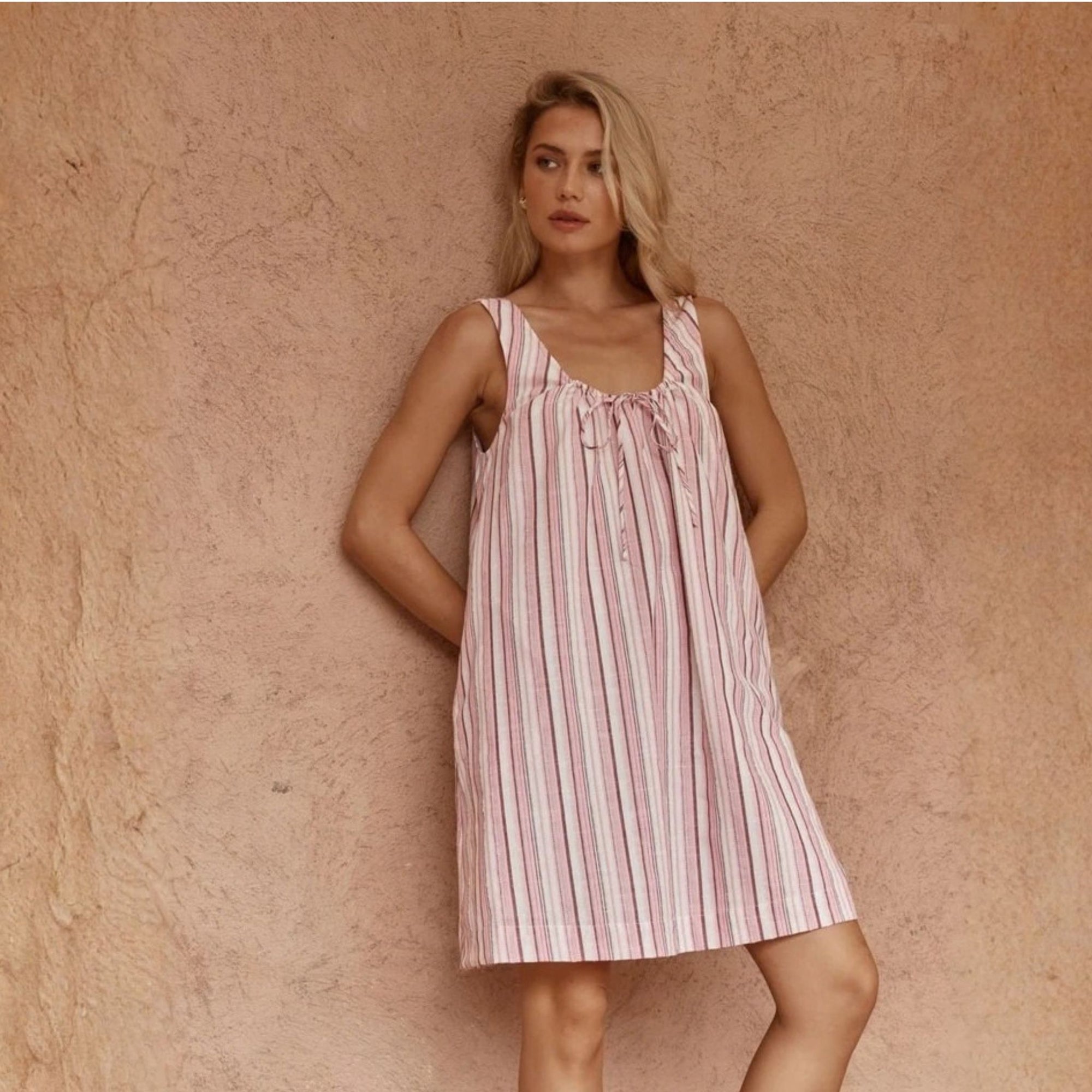 Nikolai Multi Stripe Mini Dress