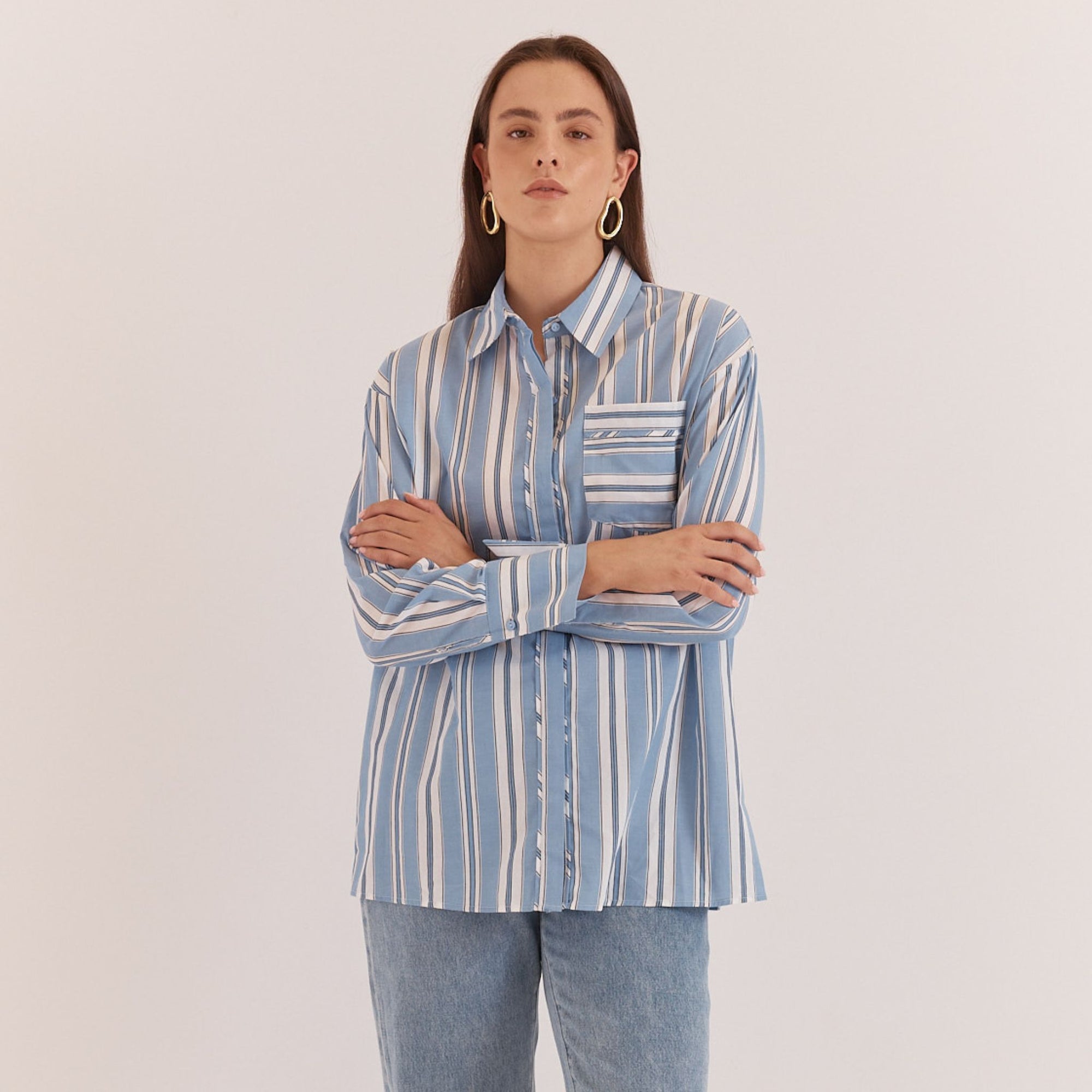 Nyx Piped Stripe Shirt