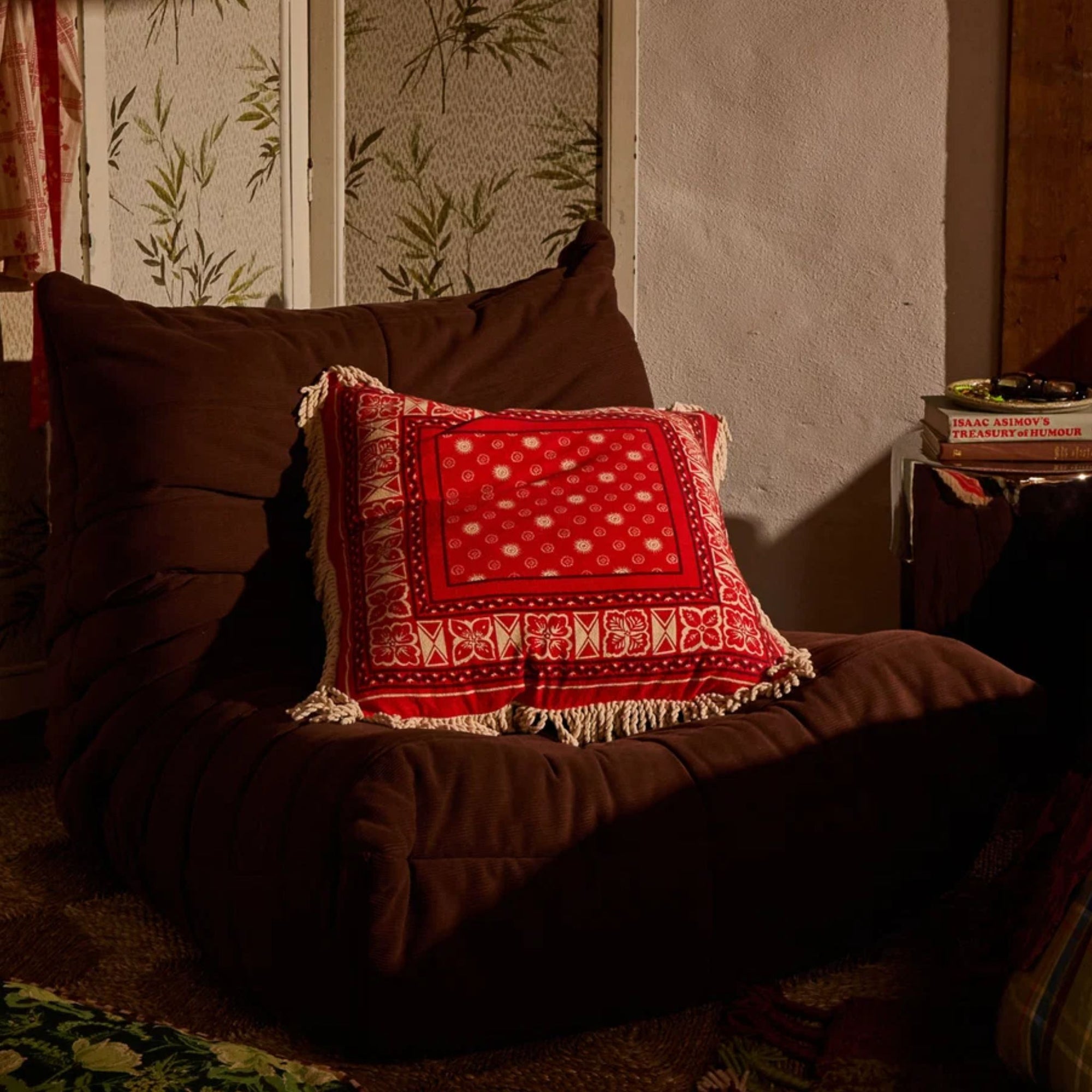 Odessa Reversible Cushion Poppy