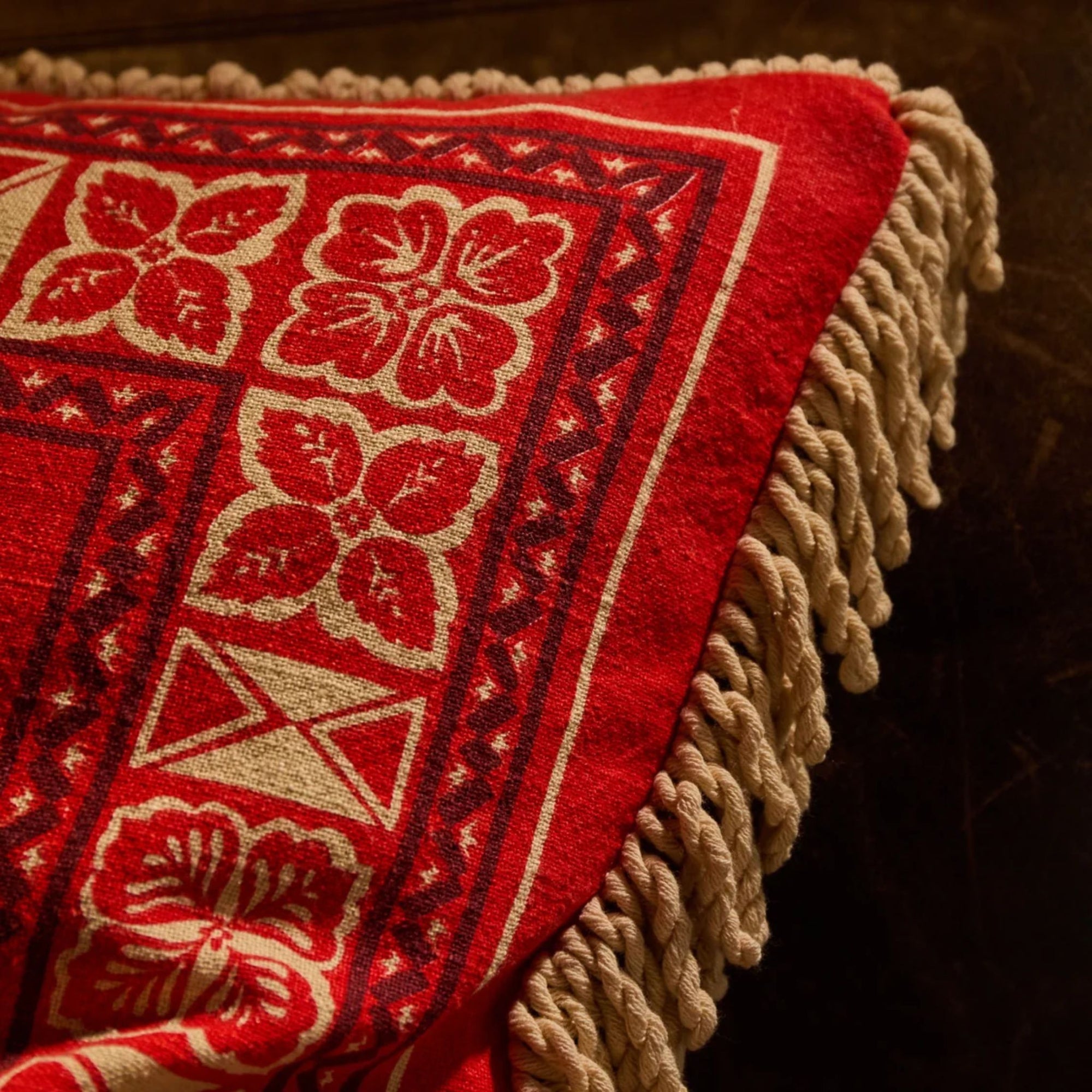 Odessa Reversible Cushion Poppy