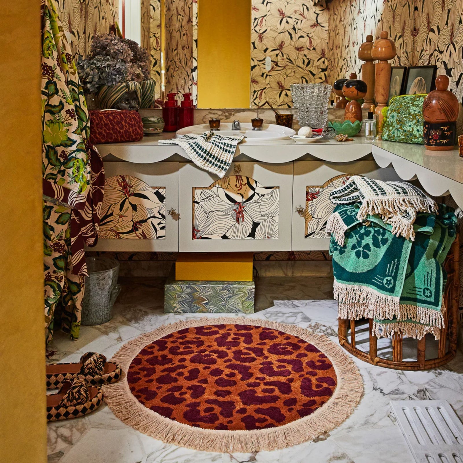 Odette Round Bath Mat