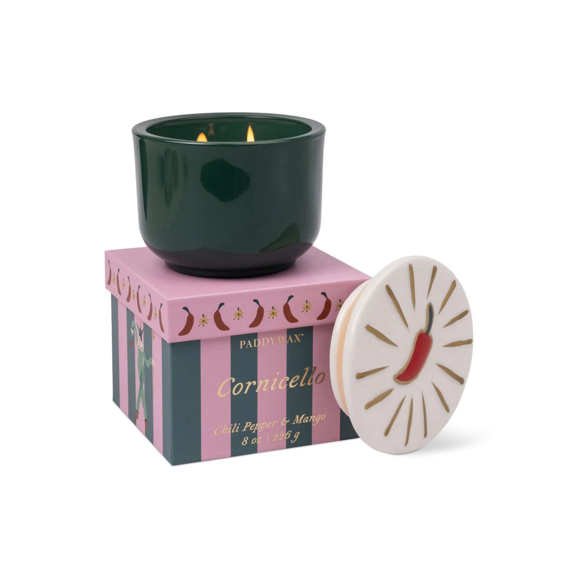 Charmed Glass Candle - Chilli Pepper &amp; Mango