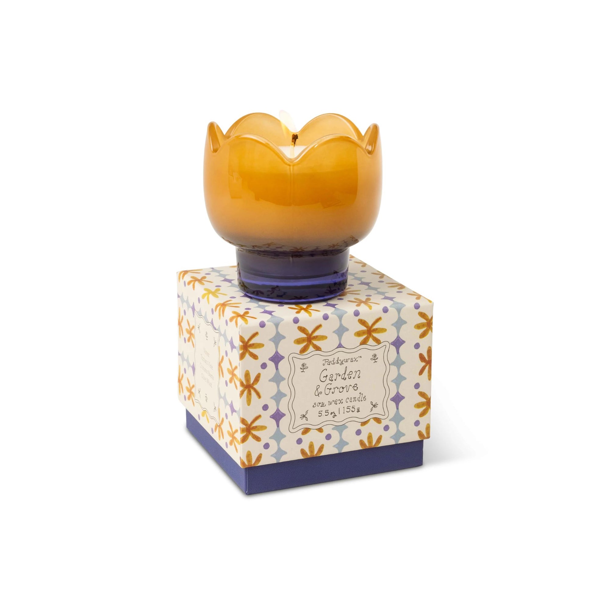 Tulip Glass Candle - Garden &amp; Grove