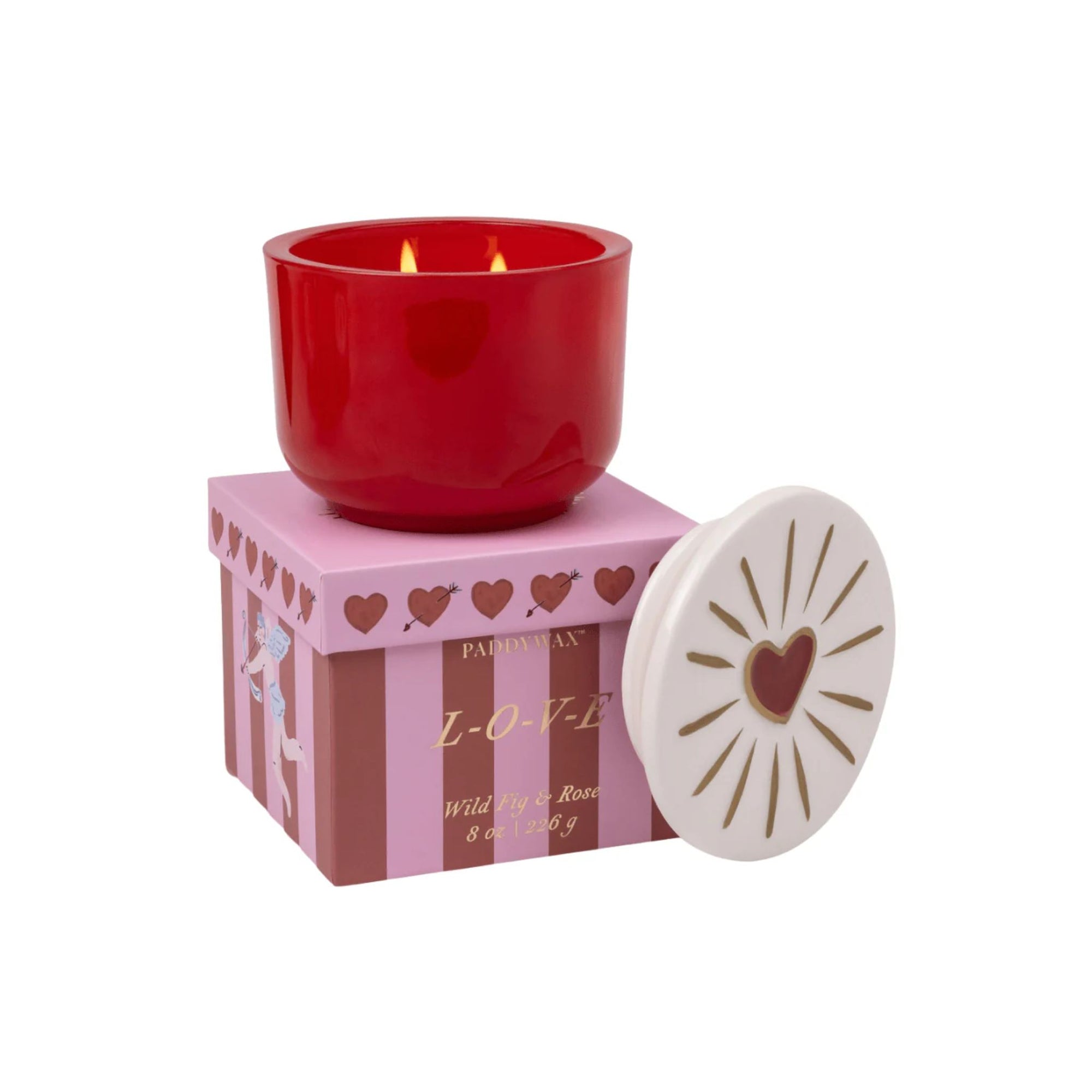 Charmed Glass Candle - Wild Fig and Rose