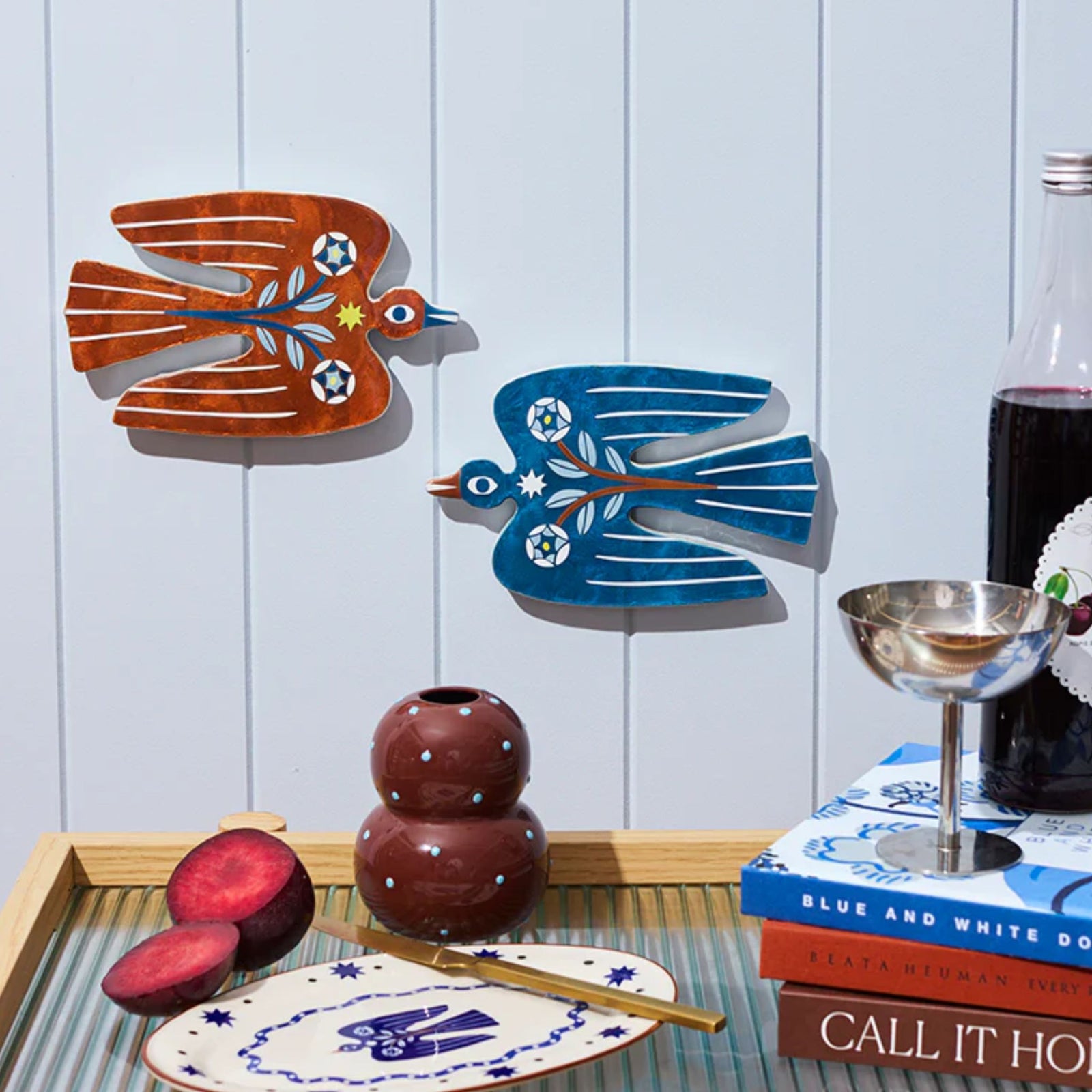 Paloma Blue Bird Wall Tile