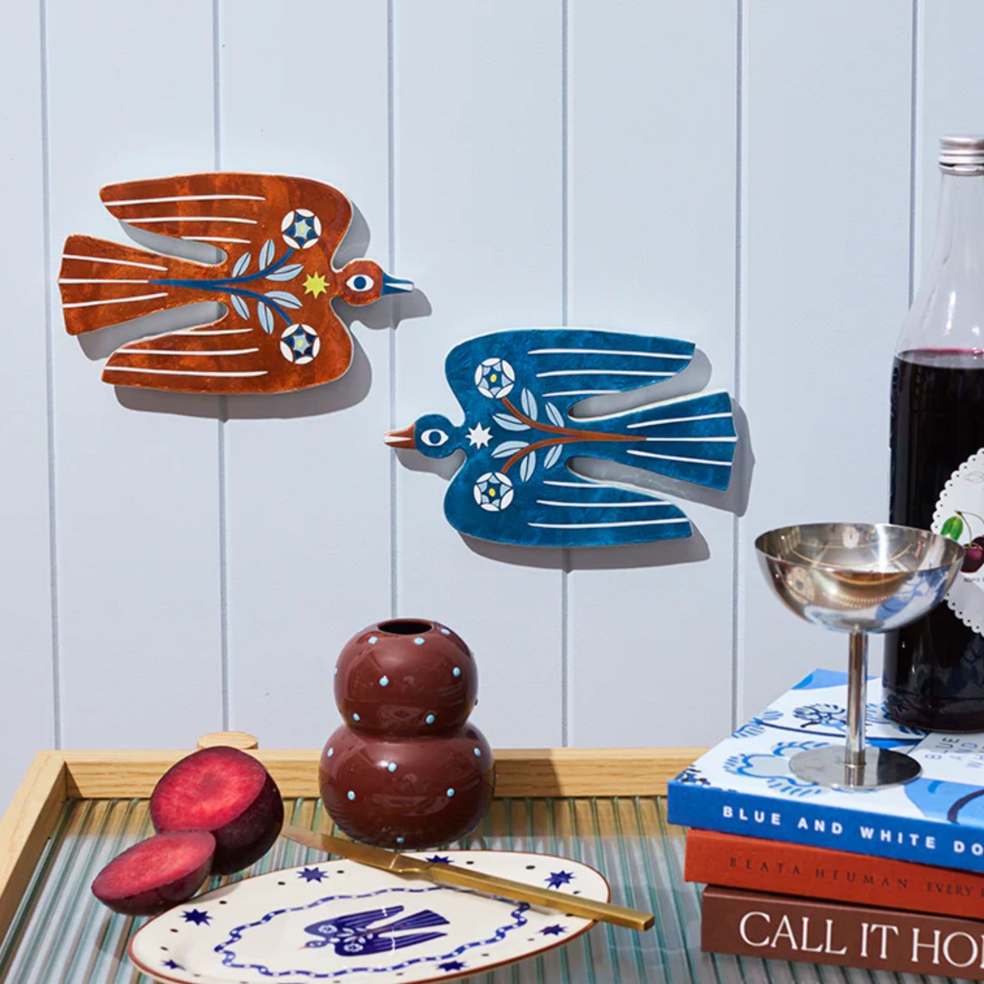 Paloma Blue Bird Wall Tile