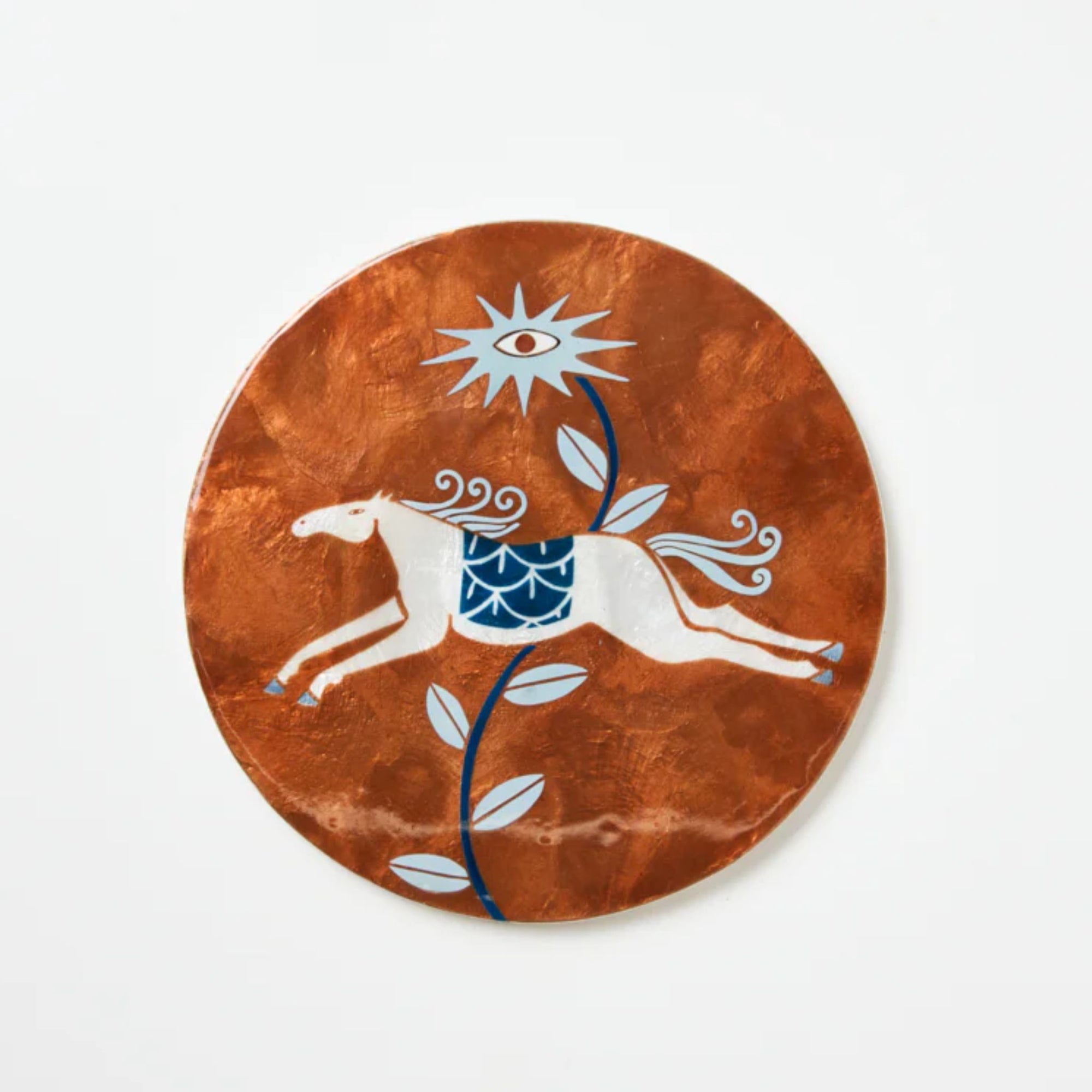 Paloma Circle Horse Tile