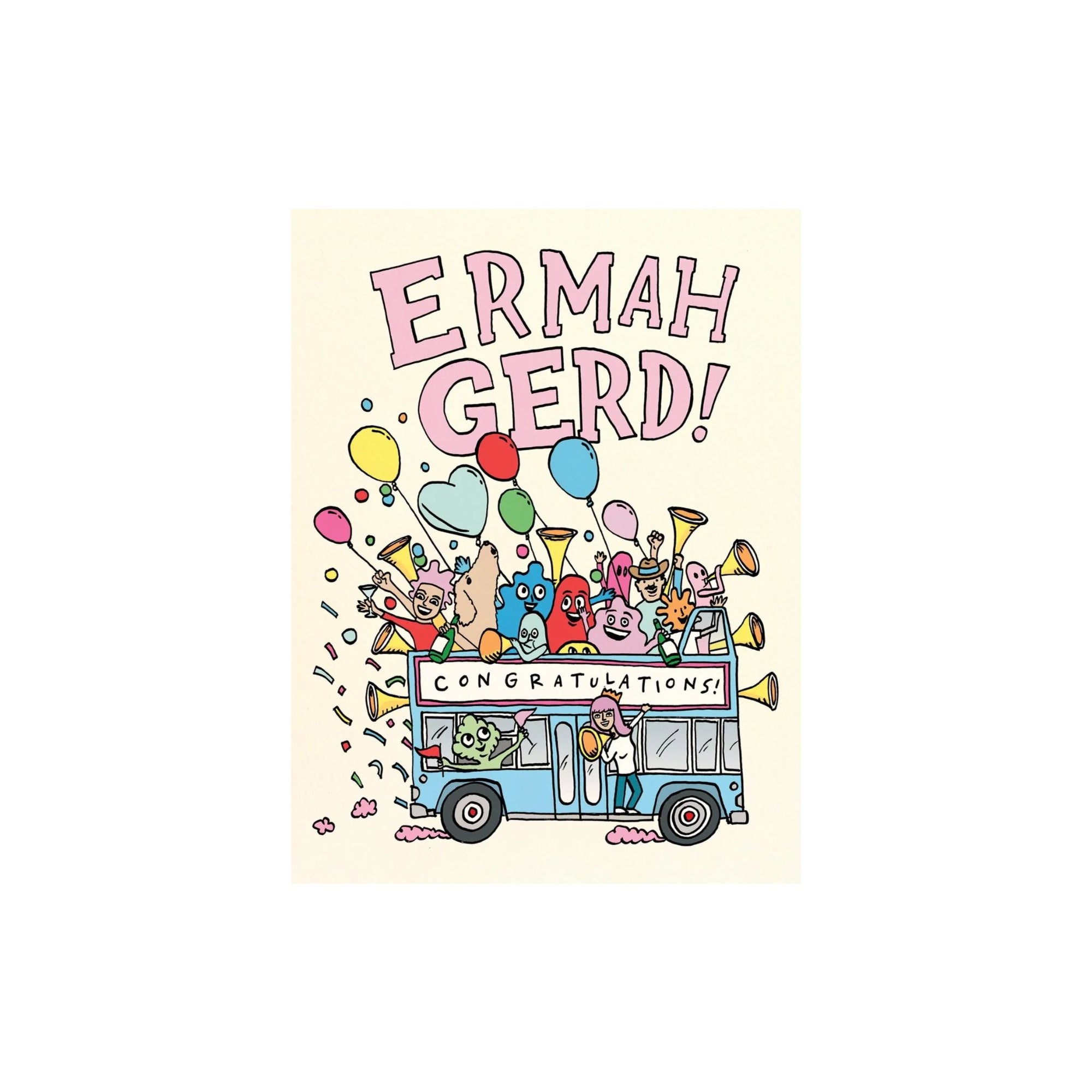 Greeting Card Party Bus