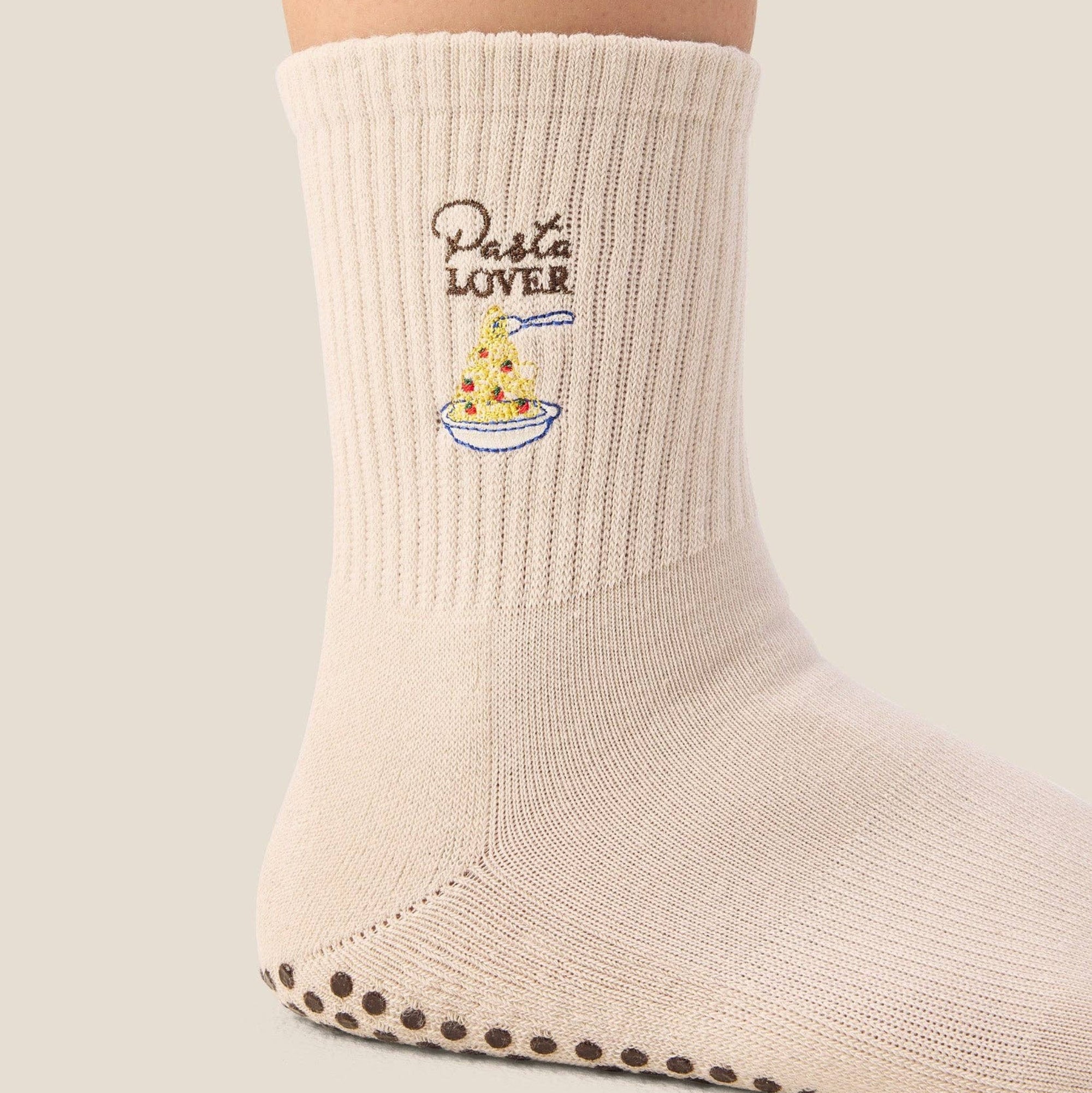 Crew Grip Socks Pasta Lover