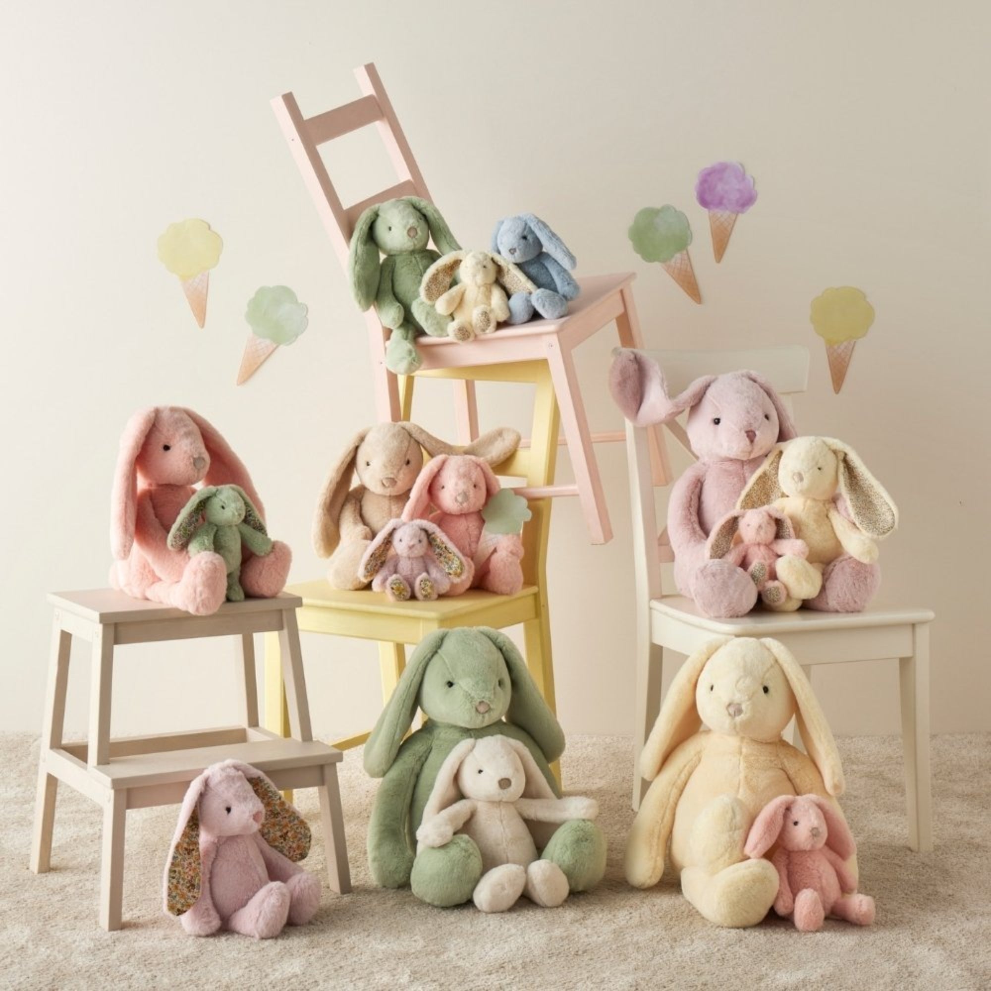 Jiggle and Giggle Floral Bunny Rattle