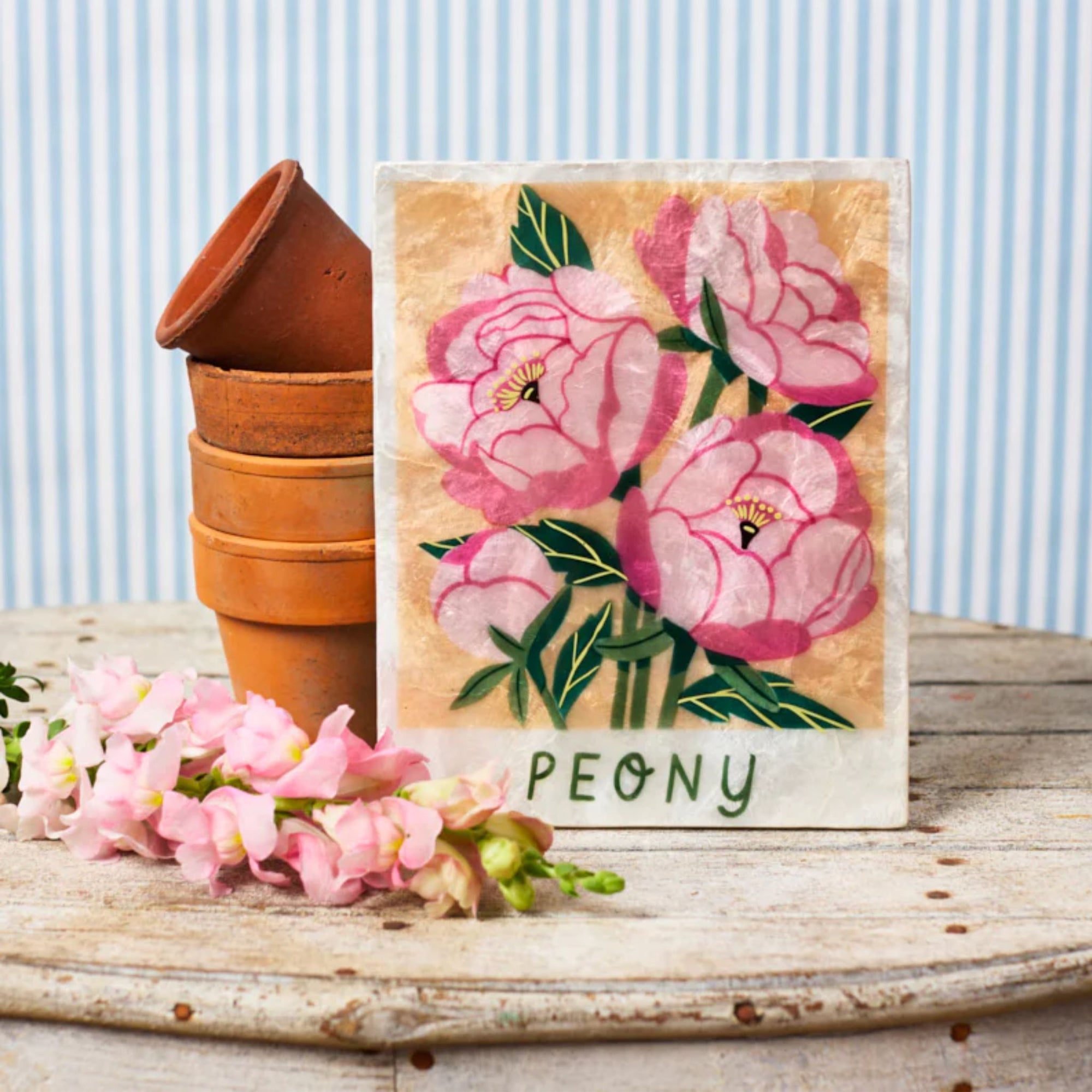 Market Peony Wall Tile