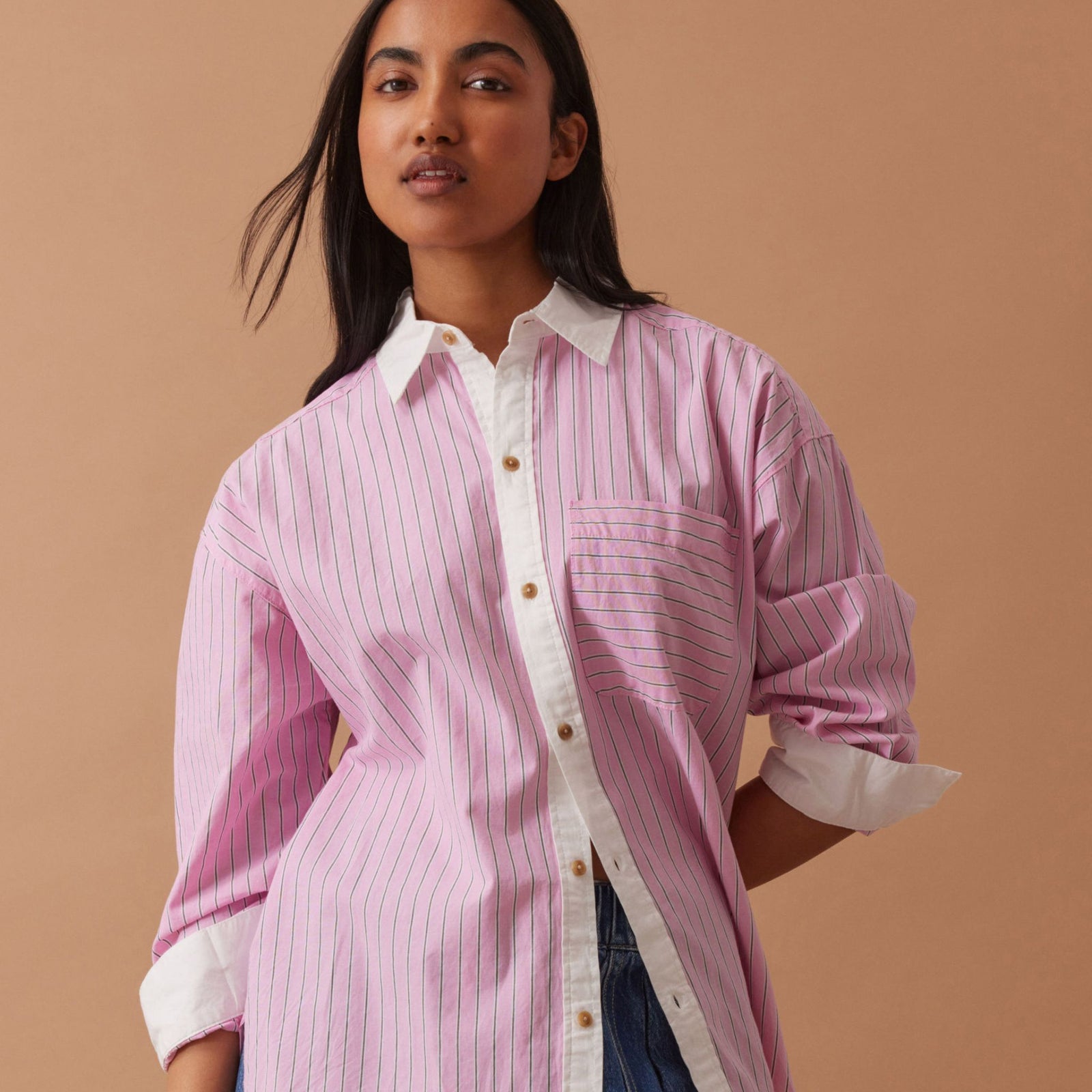 Peta Pink Oversized Shirt