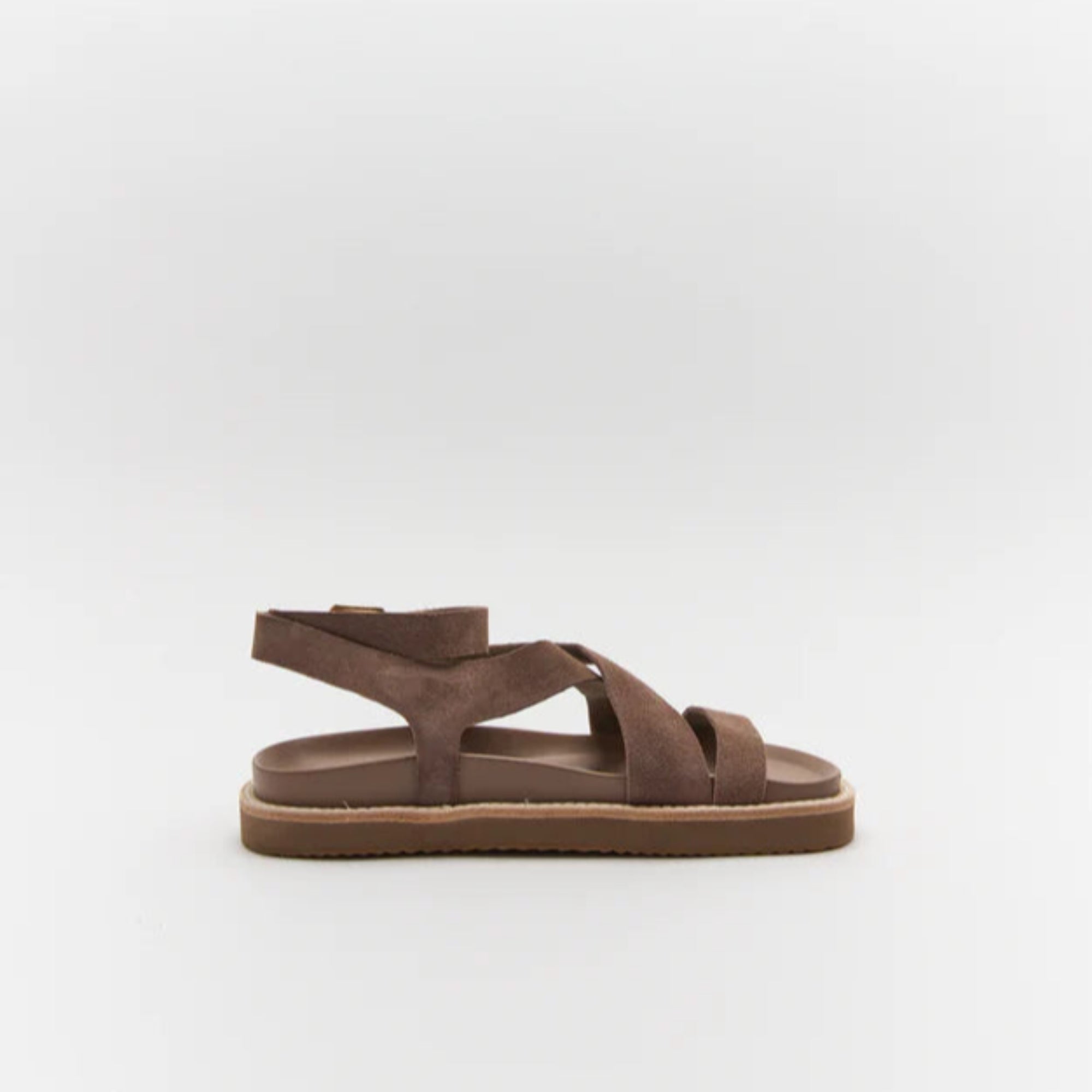 Pilar Leather Sandal Cocoa Suede