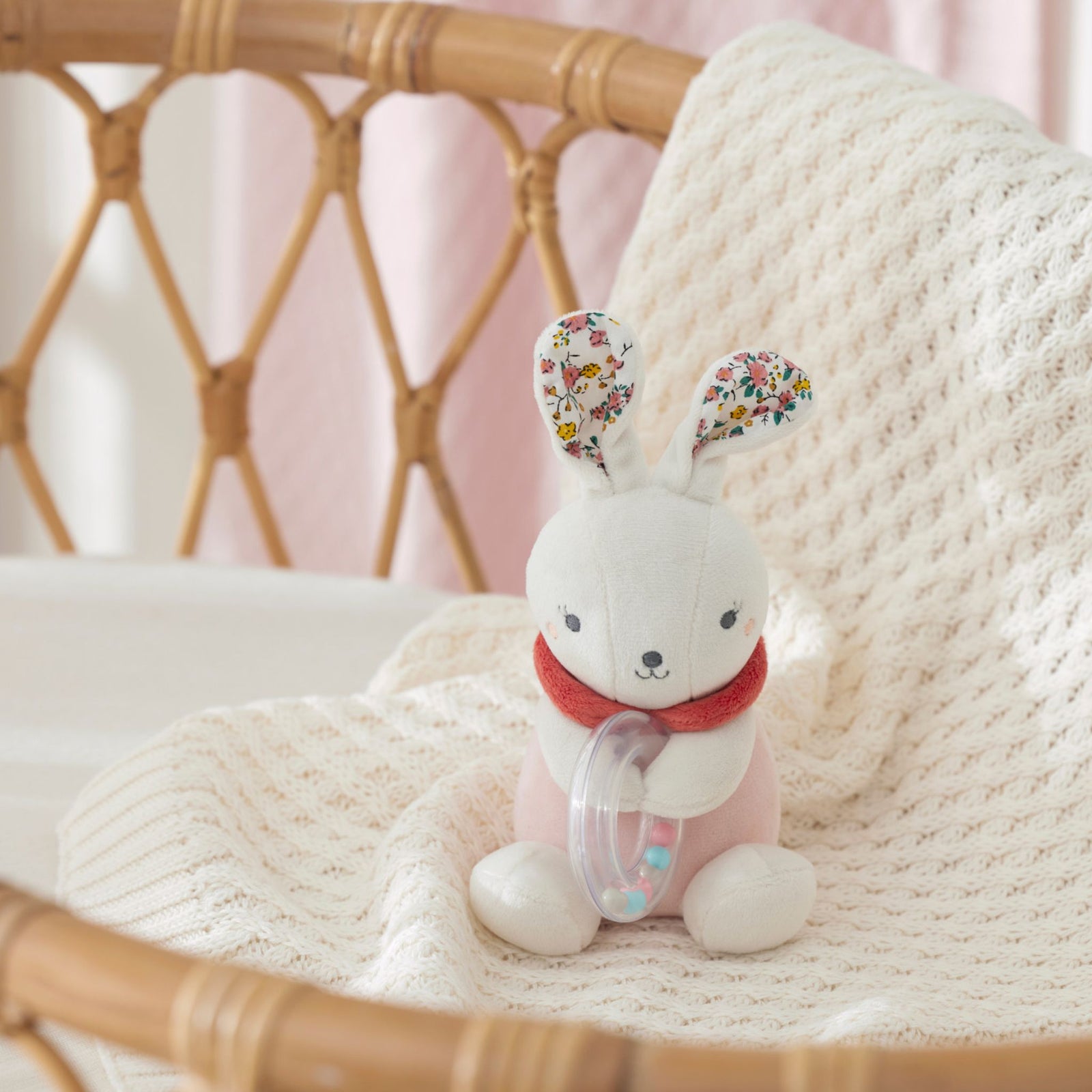 Bunny With Rattle - Oxley and Moss