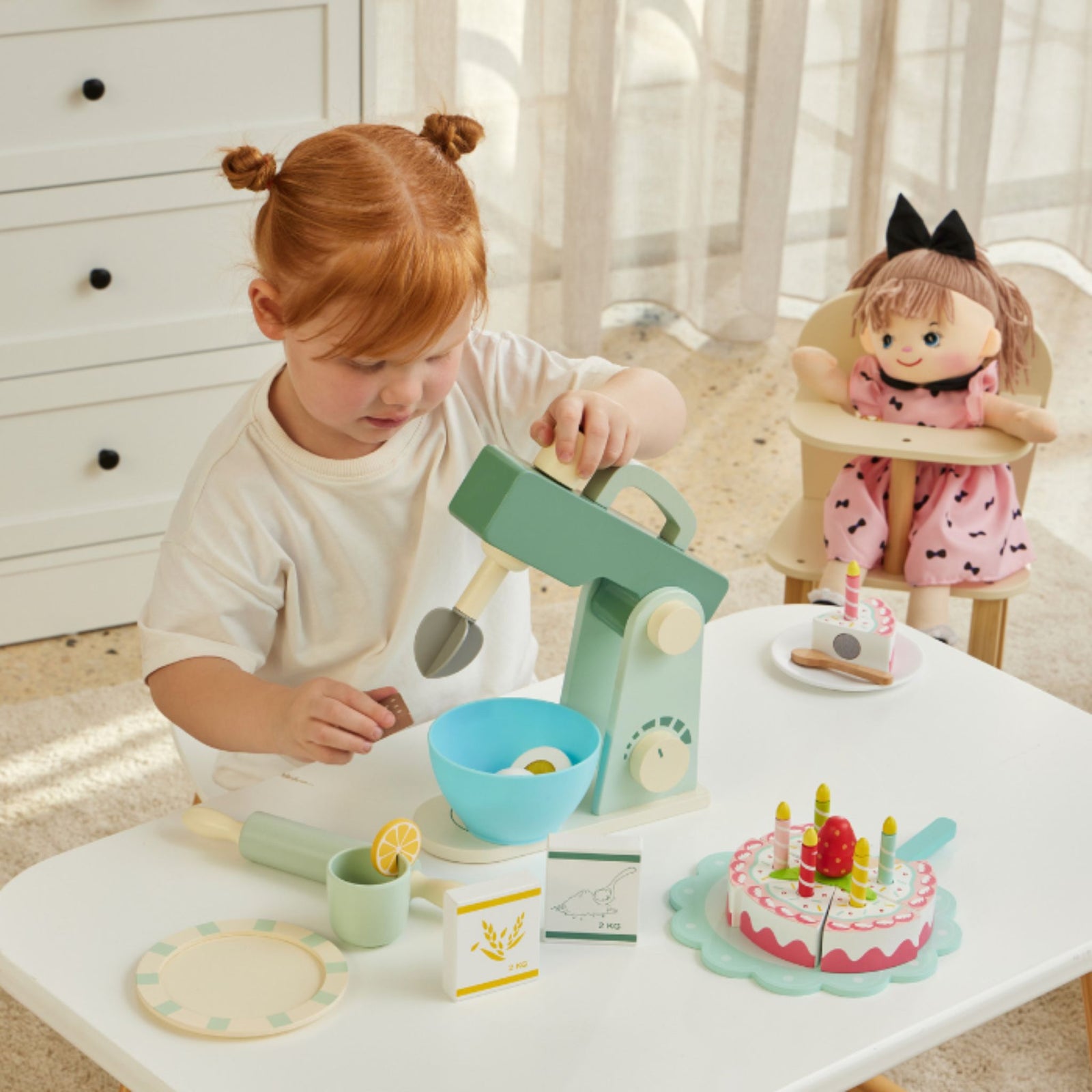 Wooden Kitchen Mixer