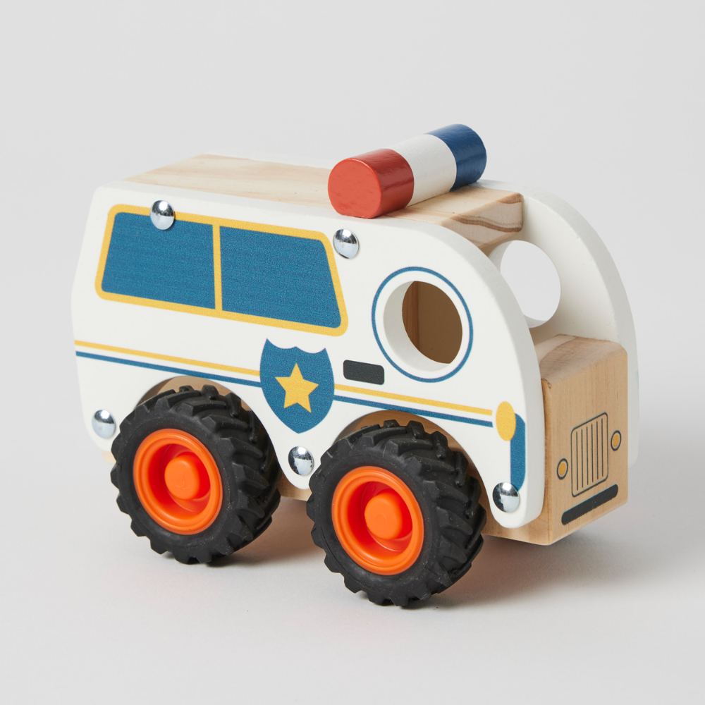 Wooden Police Car