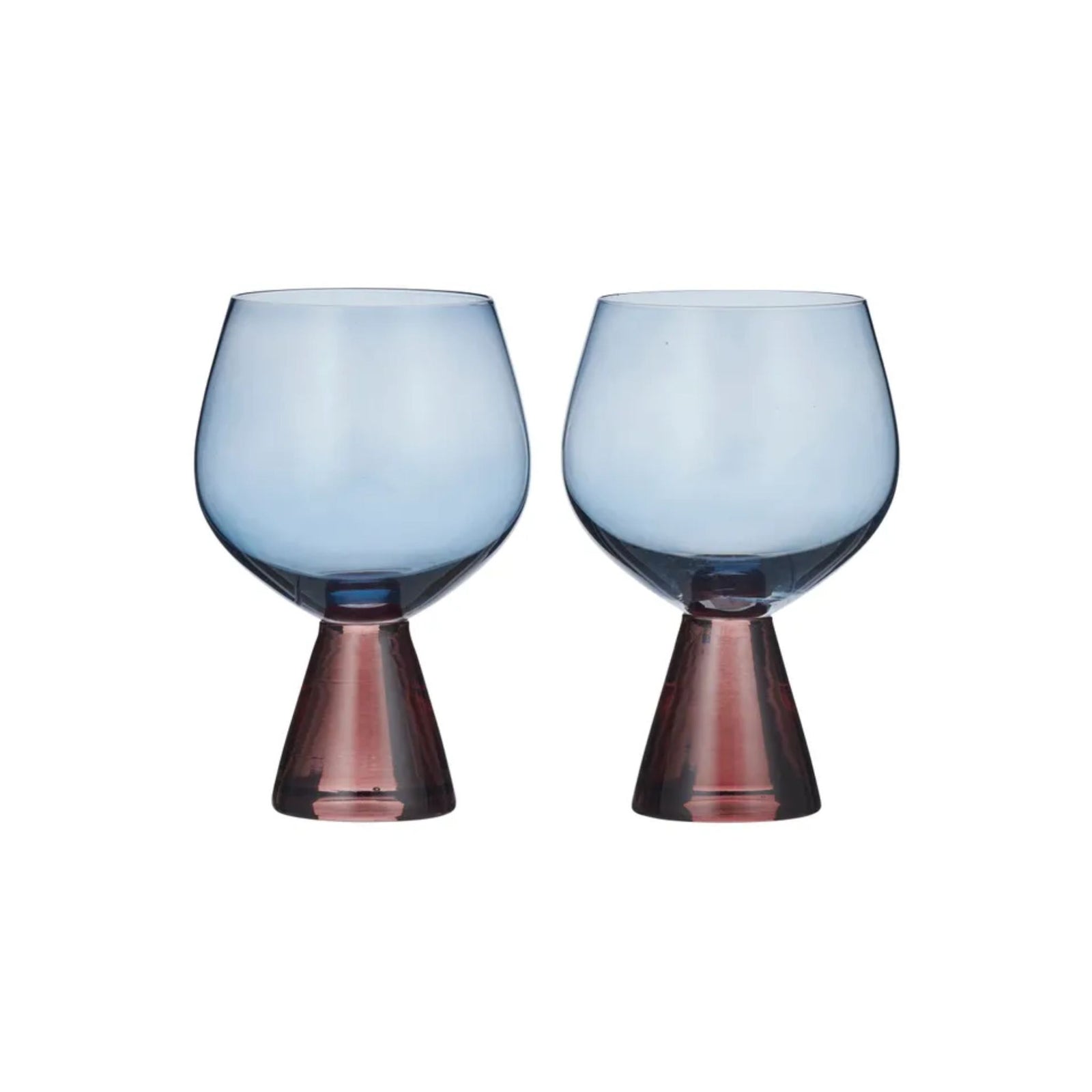 Pyramid Glass Goblet Set