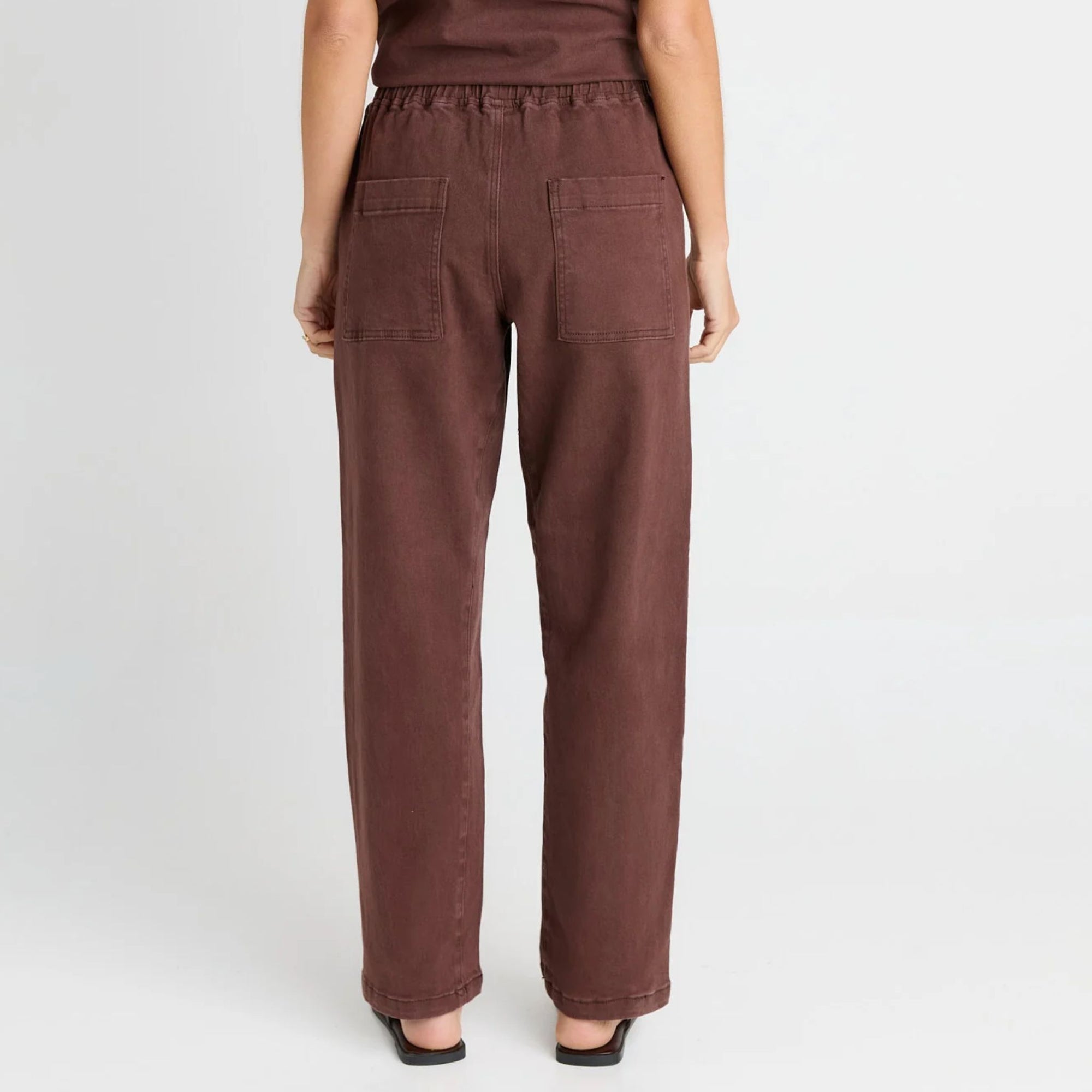Quinn Cotton Jogger Chocolate