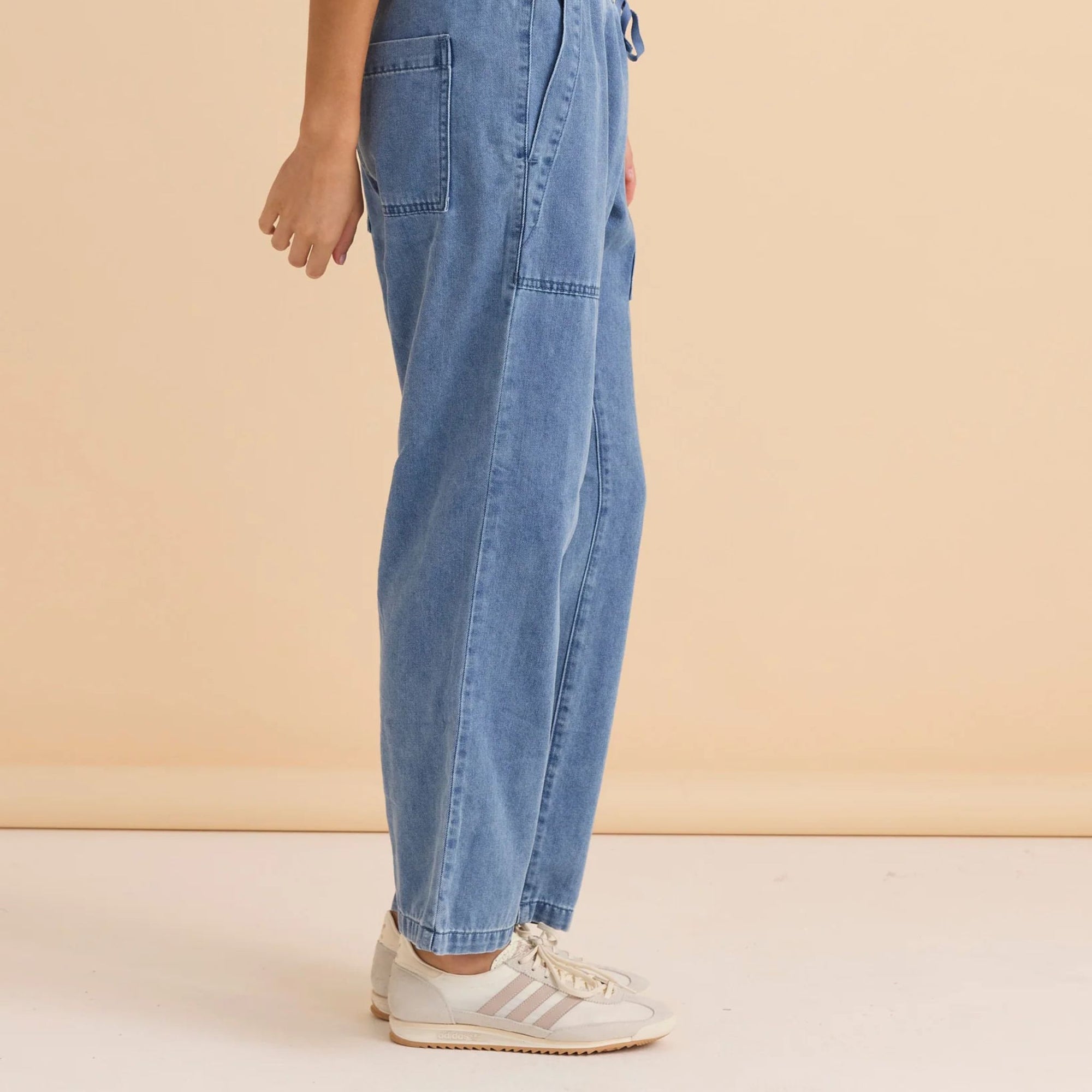 Quinn Cotton Jogger Blue Denim