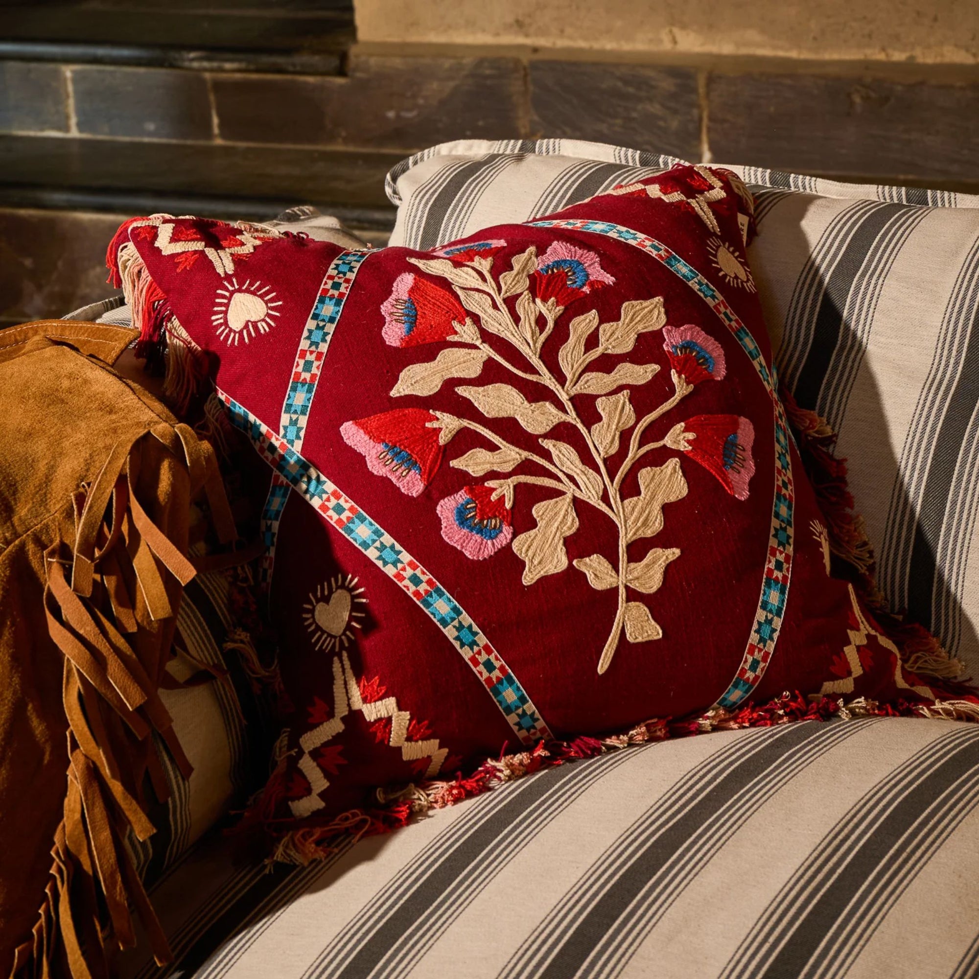 Quinn Embroidered Cushion