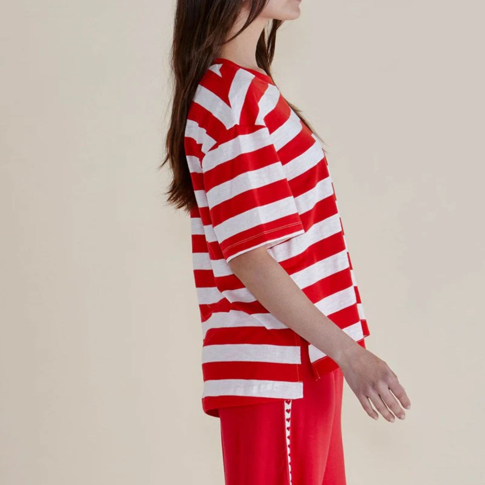 Relax Boxy Tee Stripe