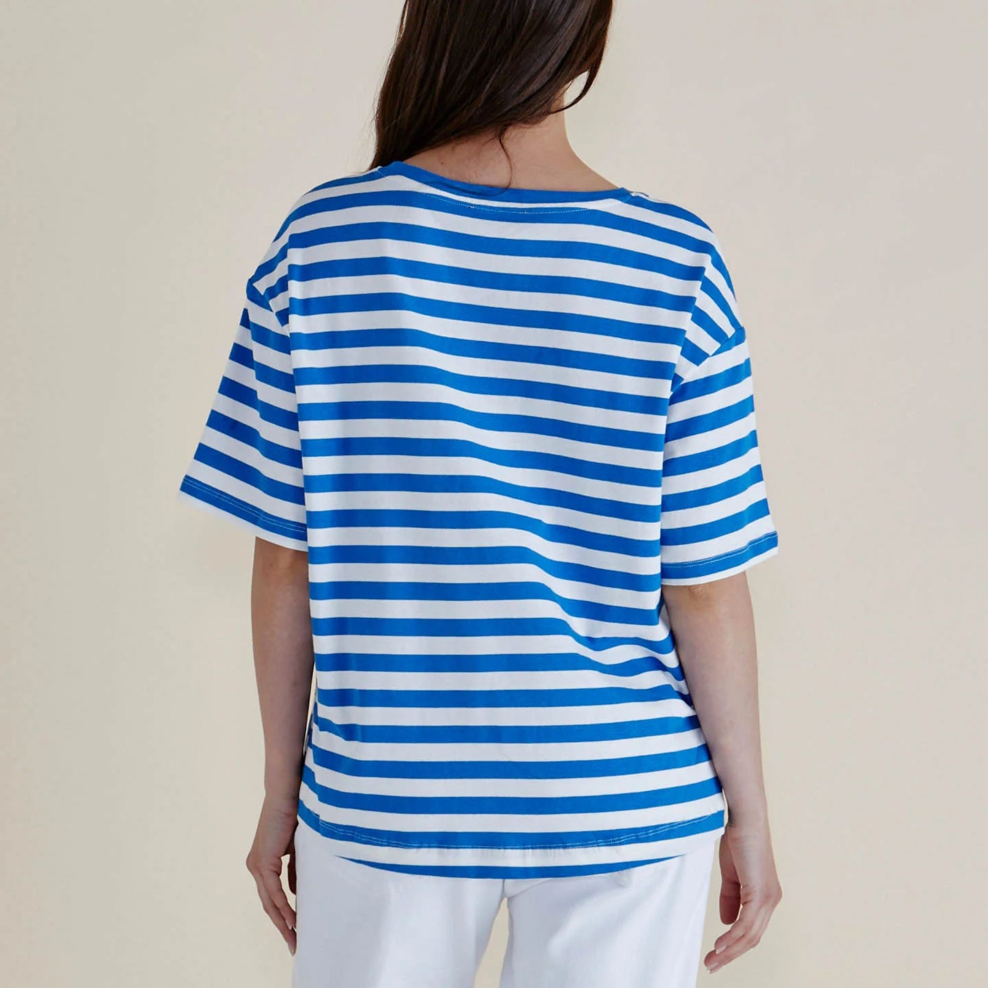 Relax Boxy Tee Stripe