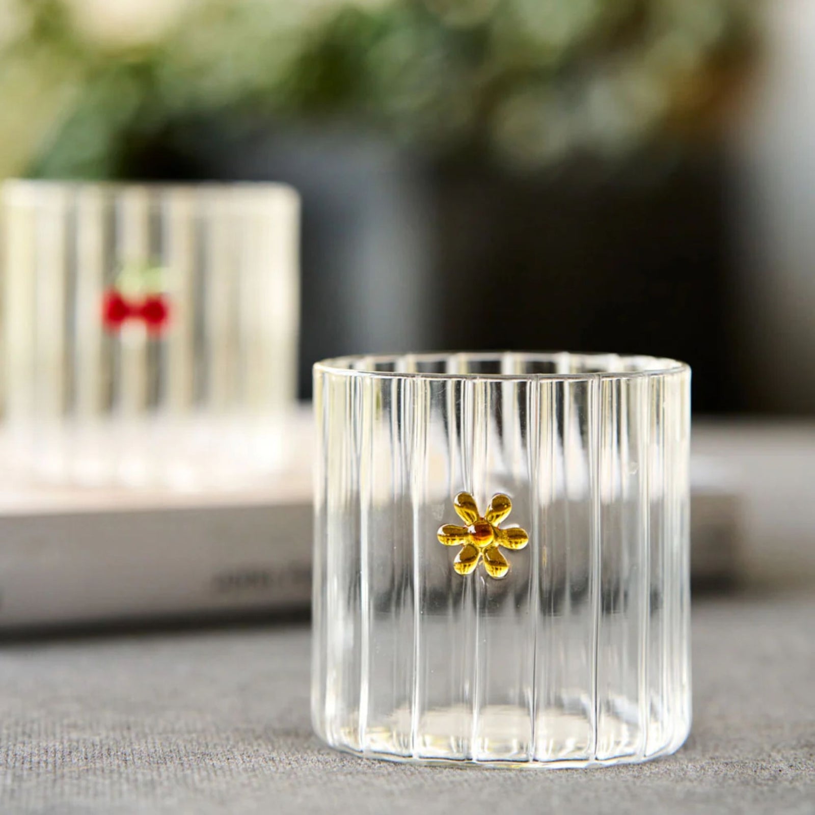 Flower Haven Glass Tumbler