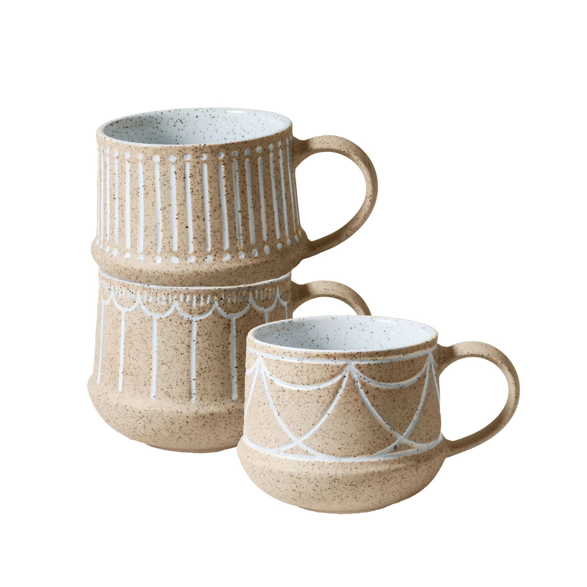 Set of 3 Mugs Natural Entertainer