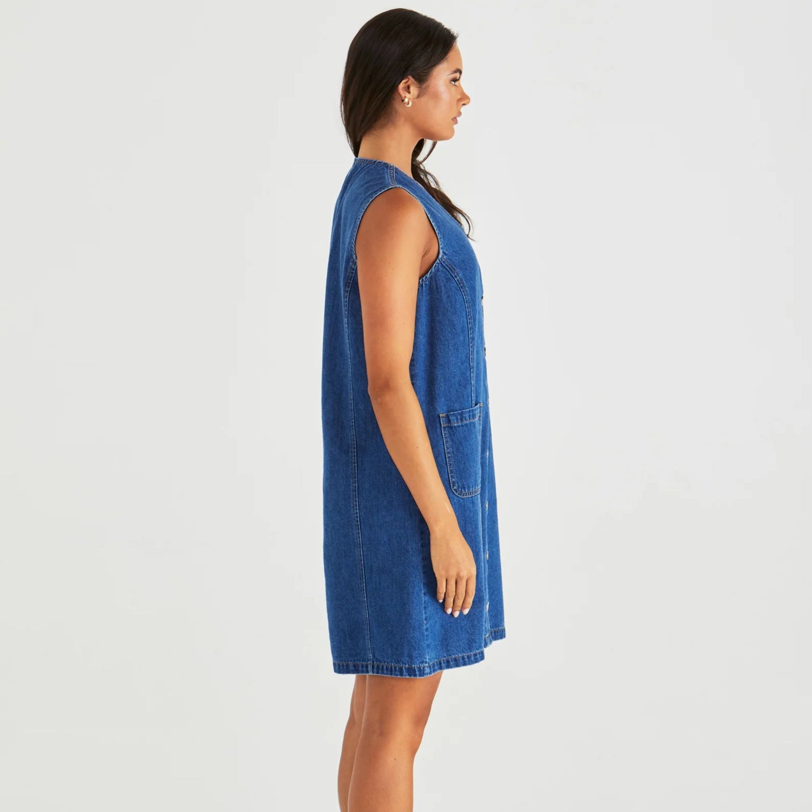 Sabine Denim Vest Dress