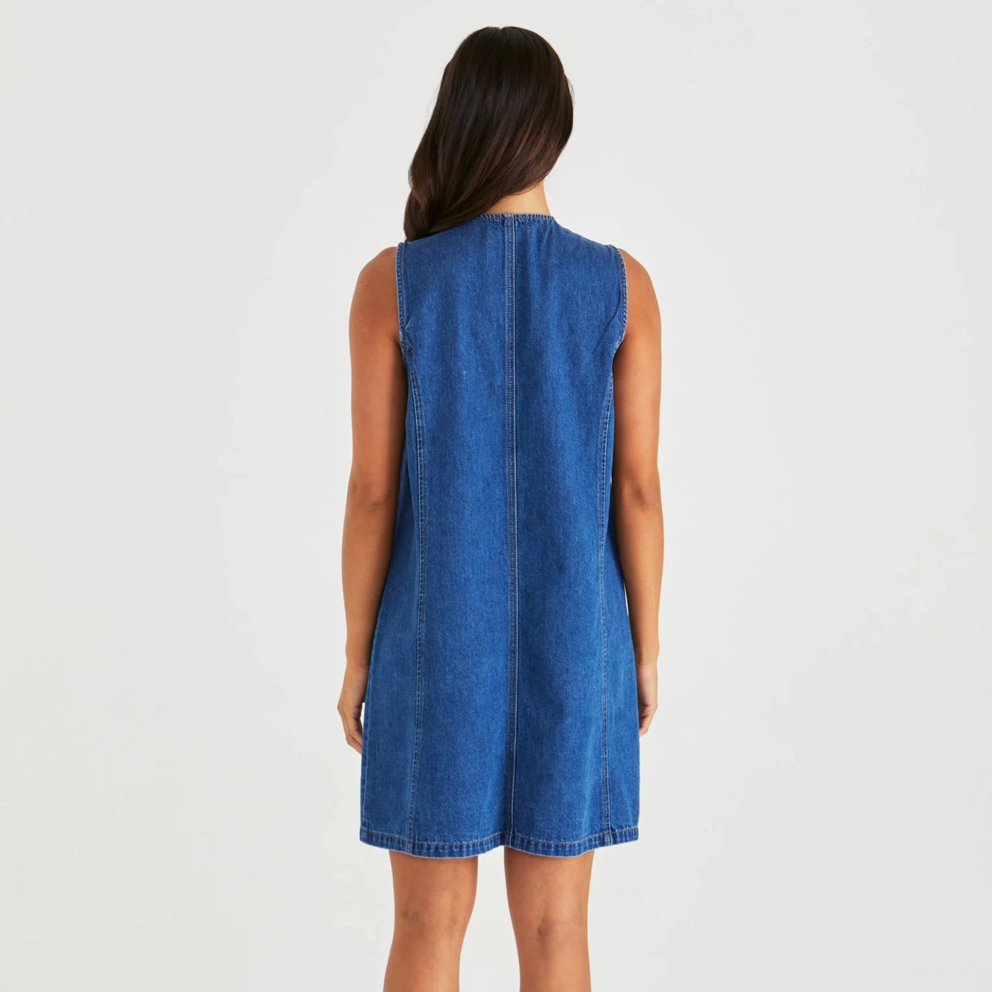 Sabine Denim Vest Dress